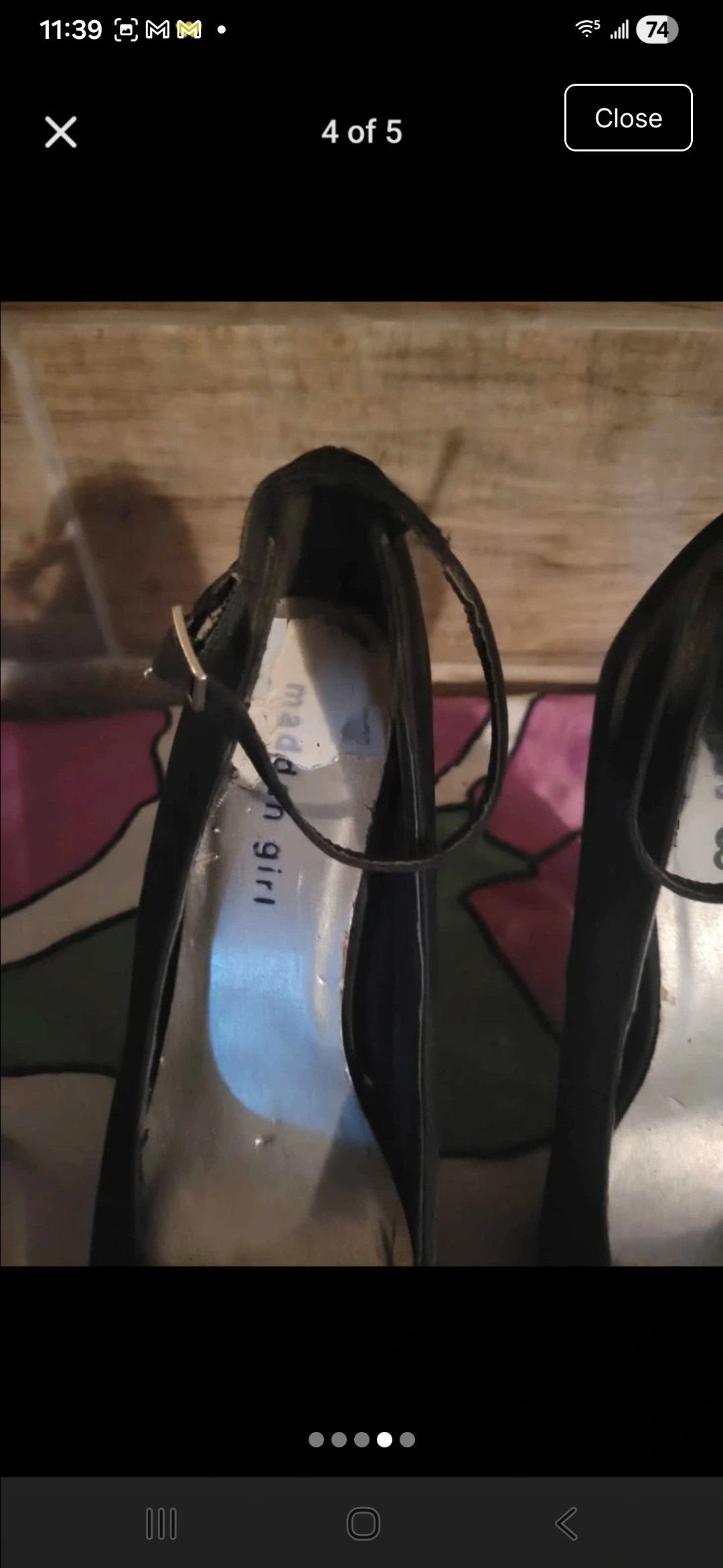 Steve Madden Madden girl black rhinestone heels Size US 8 / IT 38 - 4 Thumbnail