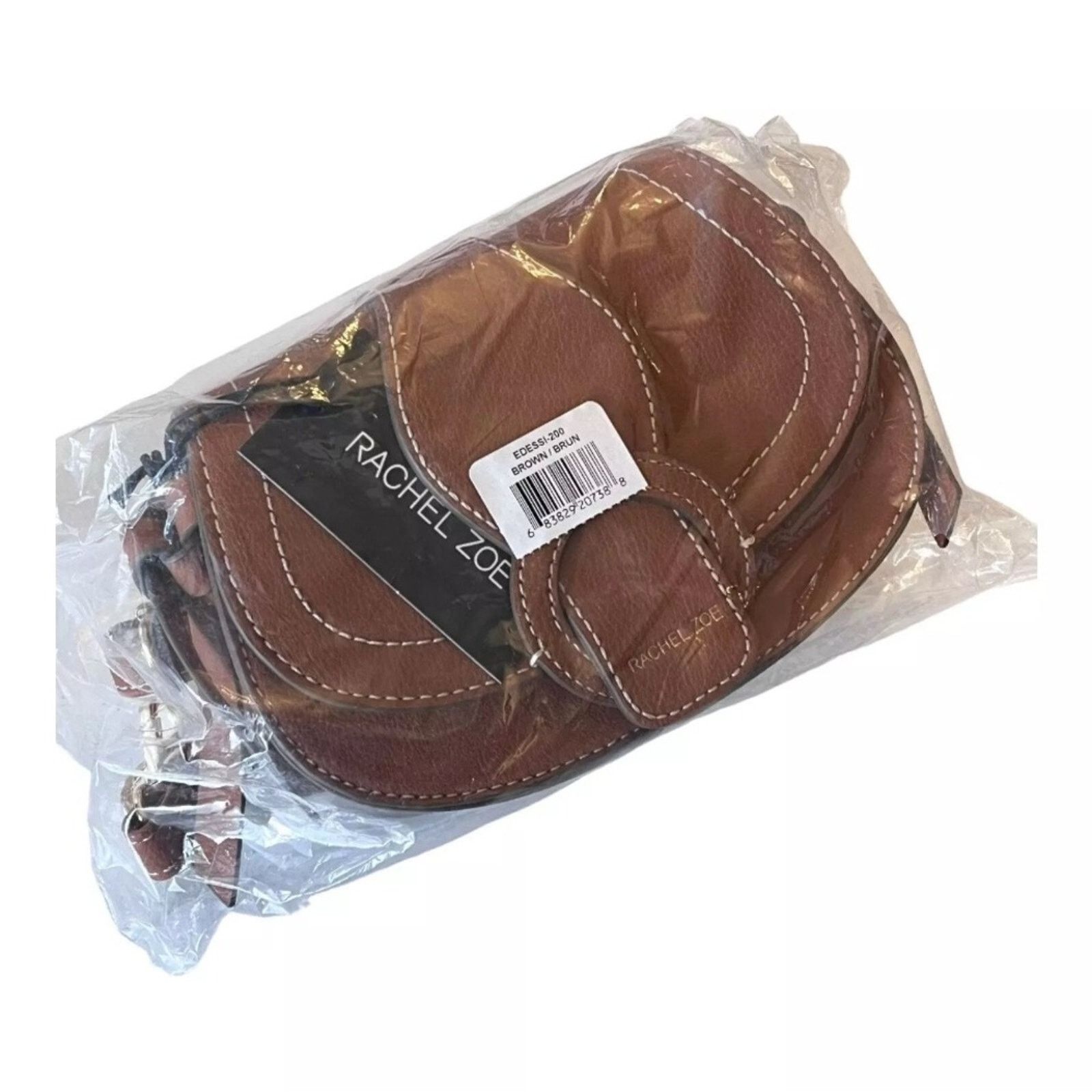 Rachel Zoe Rachel Zoe Saddle Crossbody Bag Cognac Brown NWT Size ONE SIZE - 4 Thumbnail