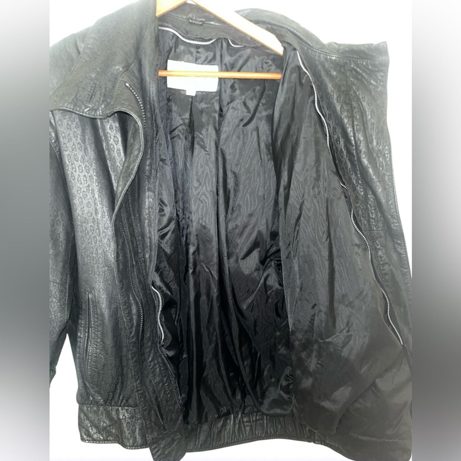 G-III G-III Women's Vintage Black Leather Dolman Sleeve Jacket, M Size M / US 6-8 / IT 42-44 - 2 Thumbnail