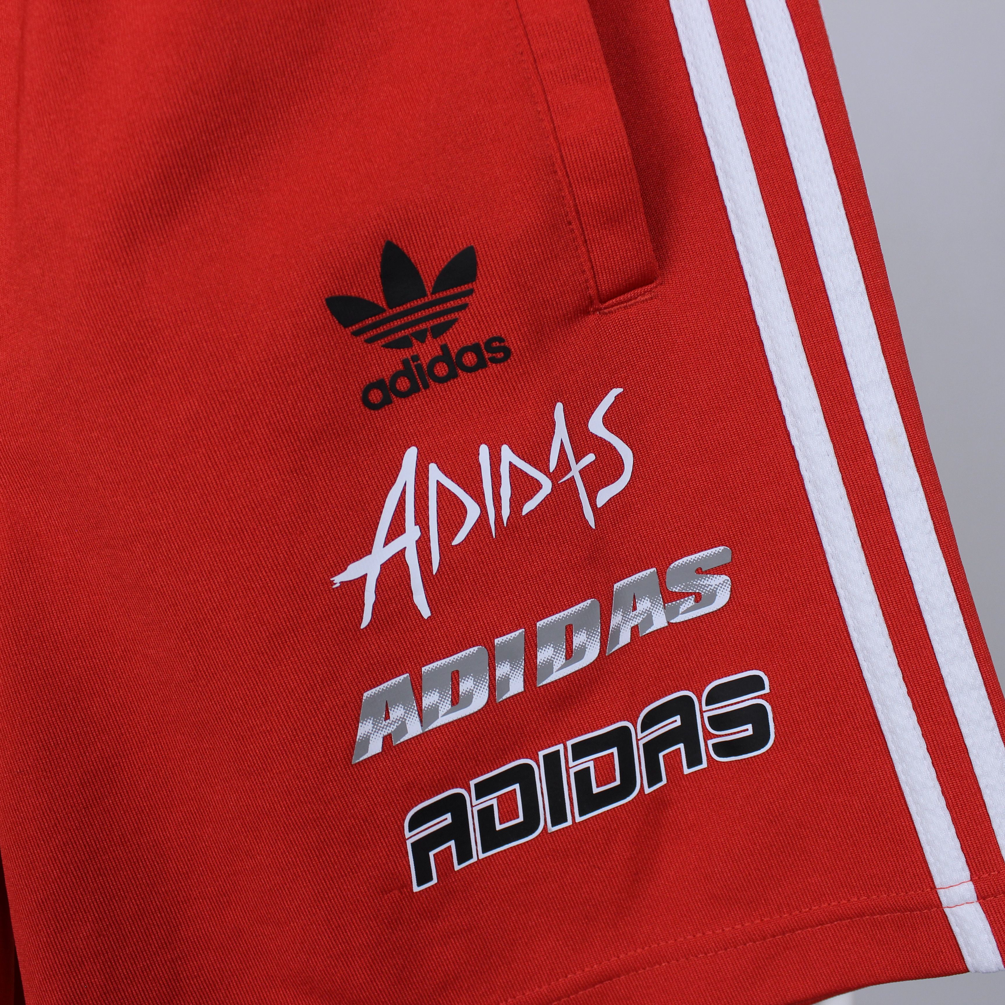 Adidas Adidas shorts men cotton S M red logo Size US 30 / EU 46 - 3 Thumbnail