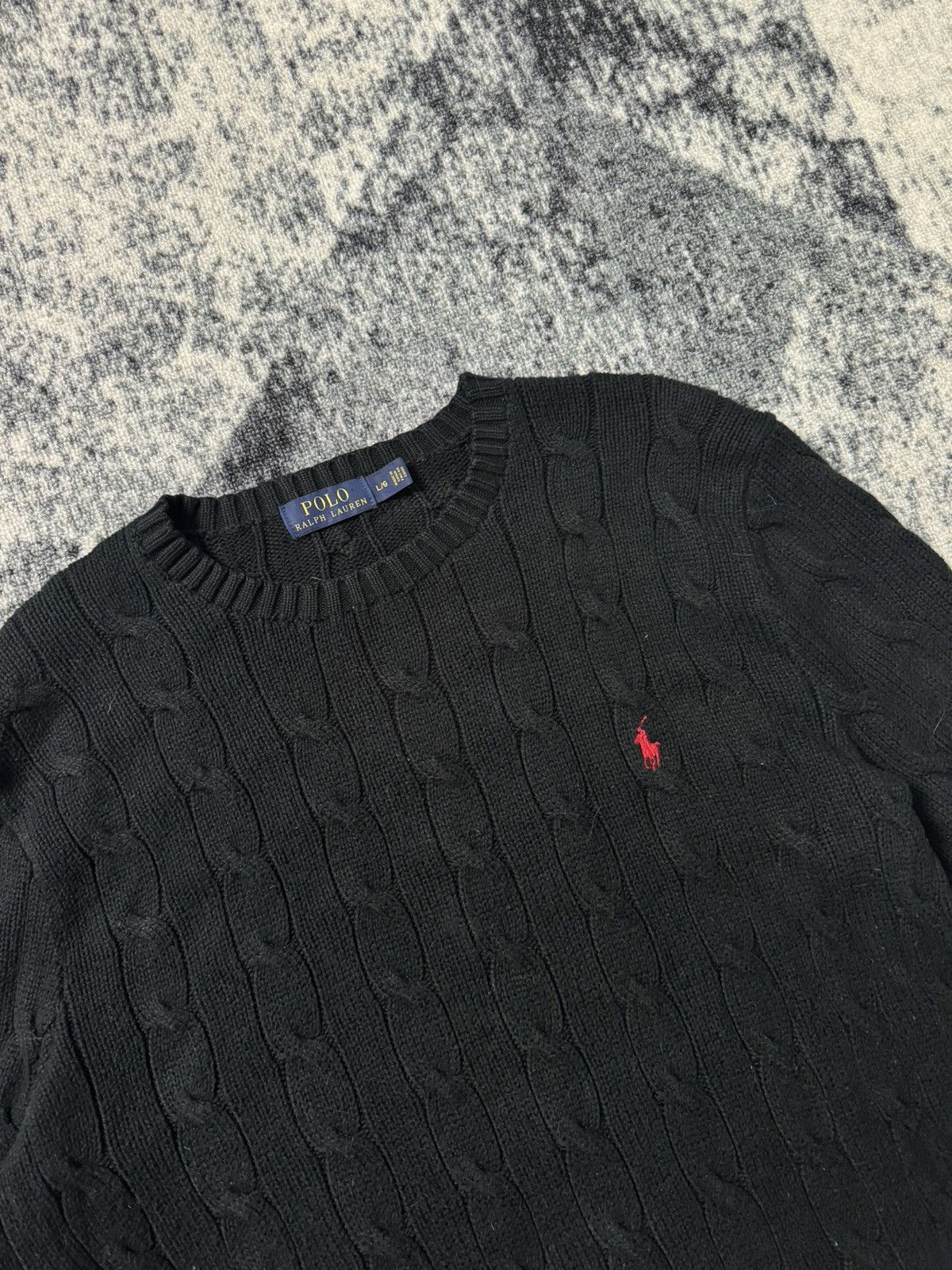 Vintage Vintage Polo Ralph Lauren Sweater Knitwear Red Pony Luxury Size US L / EU 52-54 / 3 - 3 Thumbnail
