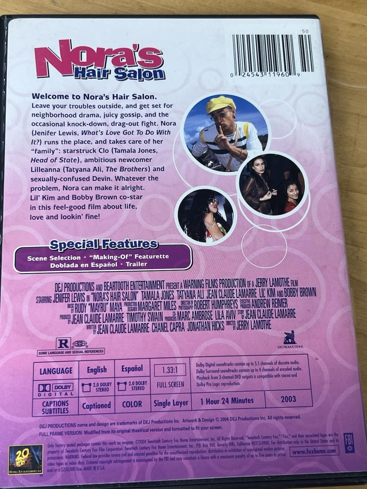 Other Noras Hair Salon DVD Full Screen Jenifer Lewis Tamala Jones Size ONE SIZE - 7 Thumbnail