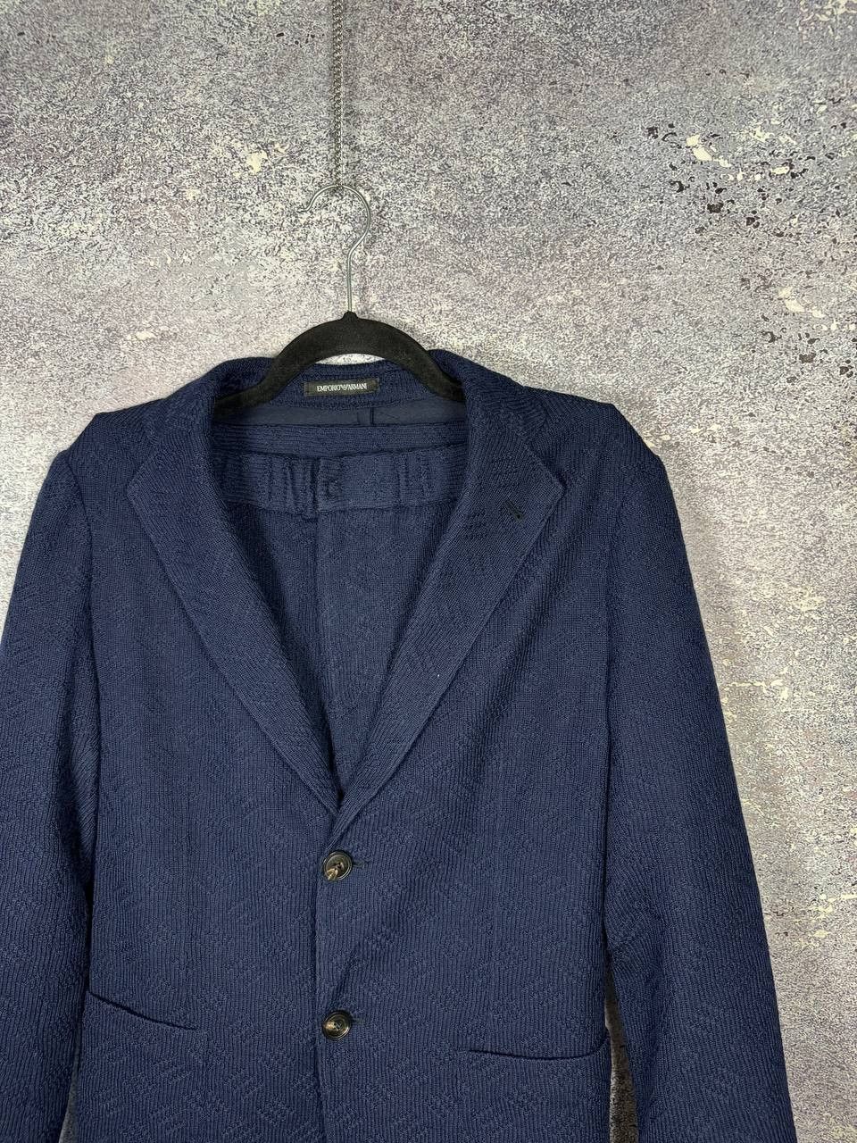 Emporio Armani Emporio Armani Women's Blue Double Knit Lana Wool Suits Size M / US 6-8 / IT 42-44 - 2 Thumbnail