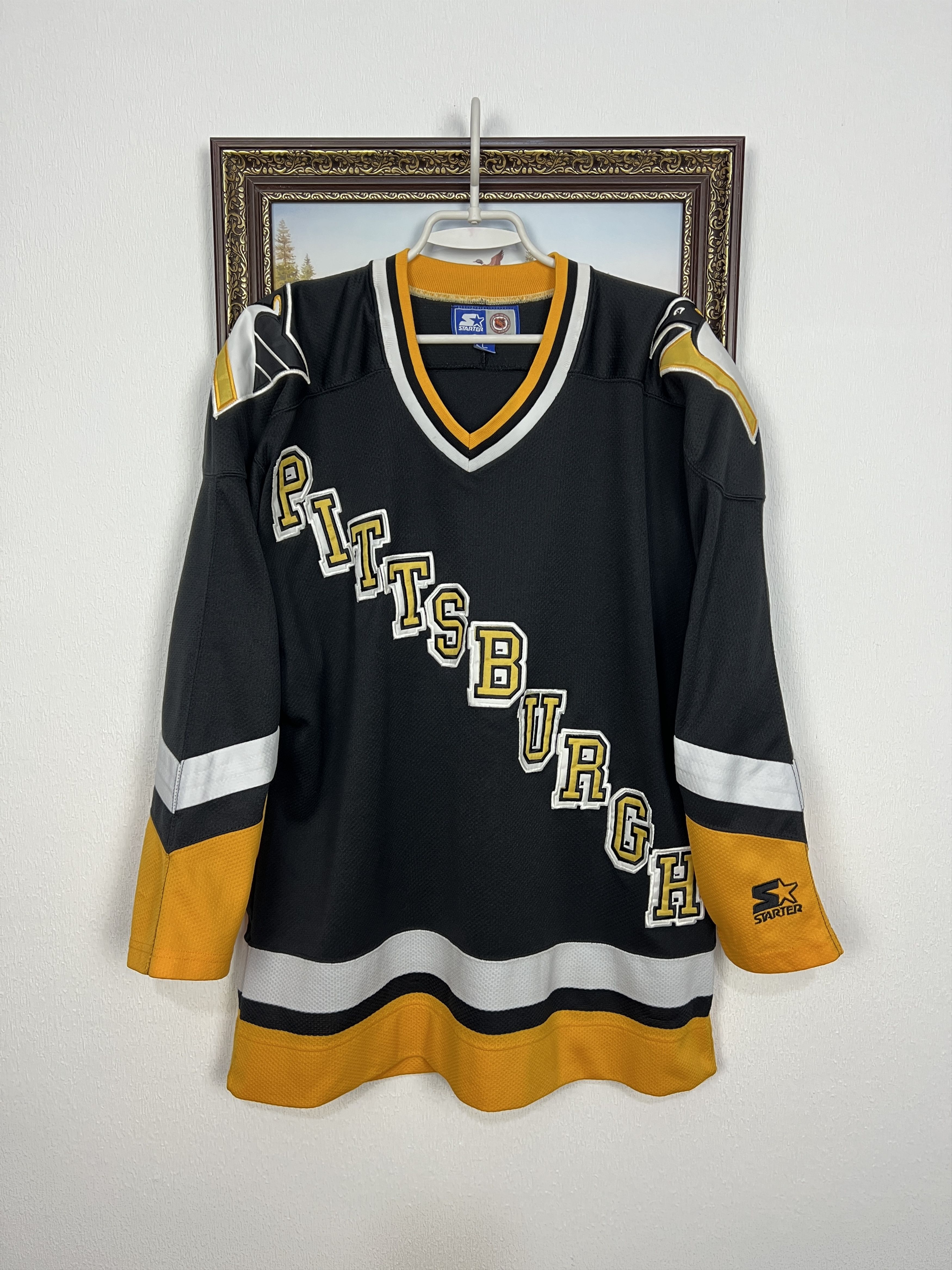 Starter Vintage 90's Starter Pittsburgh Penguins Hockey Jersey NHL Size US L / EU 52-54 / 3 - 1 Thumbnail