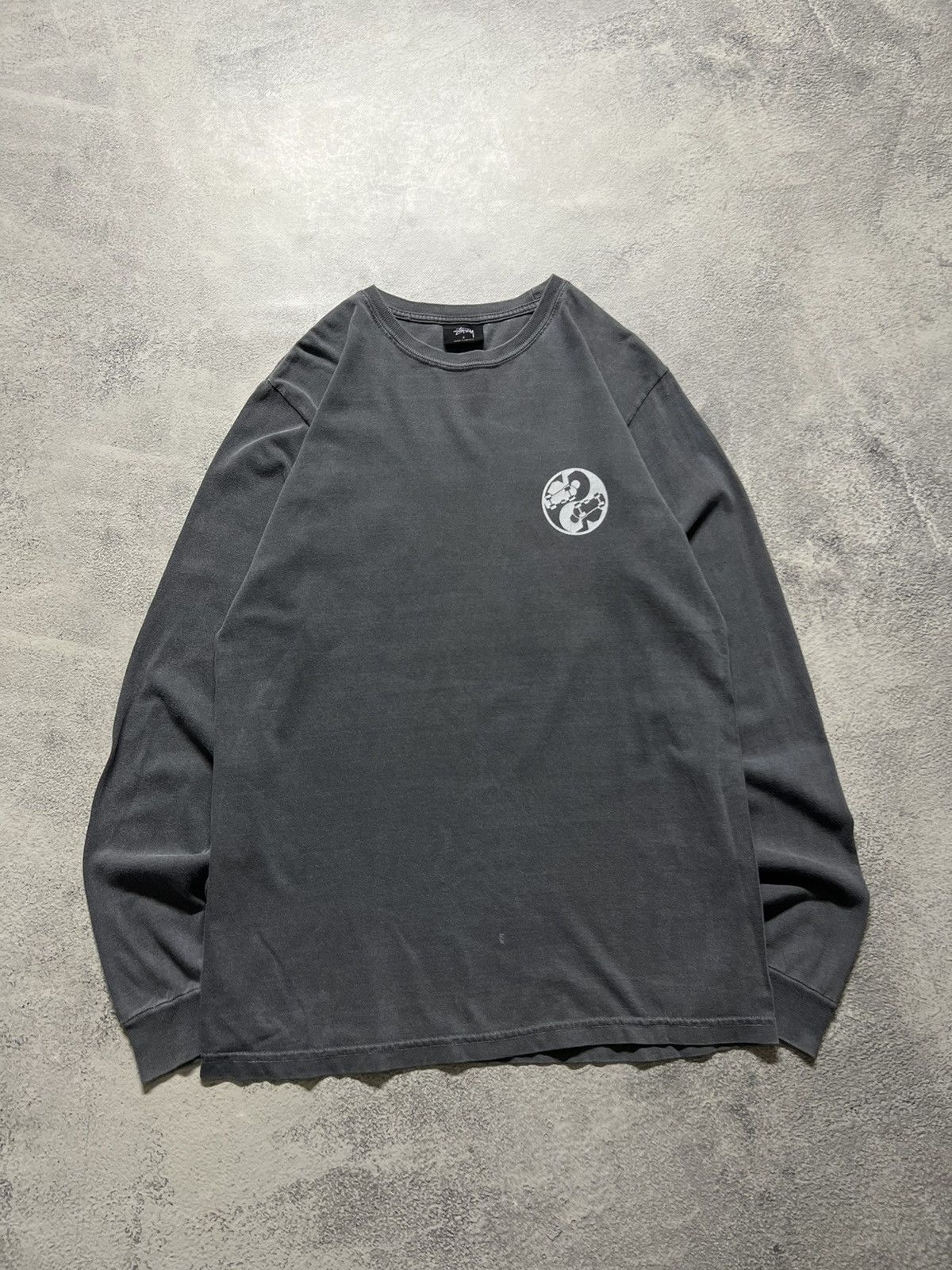 Stussy Vintage Y2k Faded Style Stussy 🩶 Japan Skate Long Sleeve 00s Size US S / EU 44-46 / 1 - 4 Thumbnail