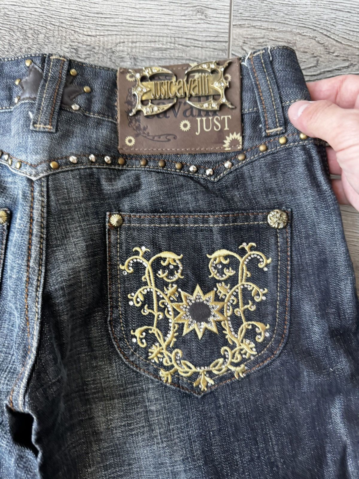 Just Cavalli Vintage Just Cavalli Y2k Dark Blue Women's Jeans Size 26" / US 2 / IT 38 - 4 Thumbnail
