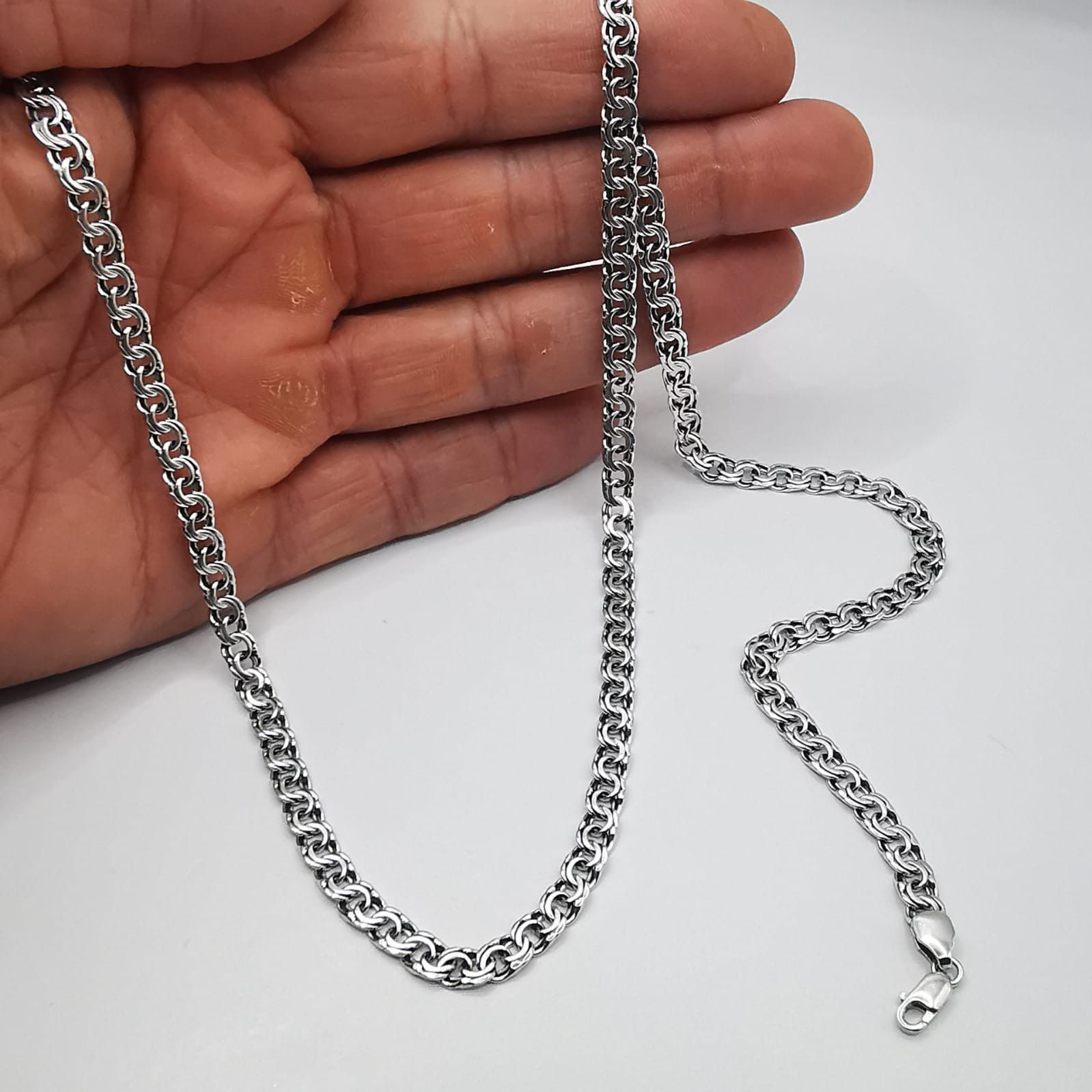 Vintage Jewelry Chain, 925 Sterling Silver, Signed 21,75g