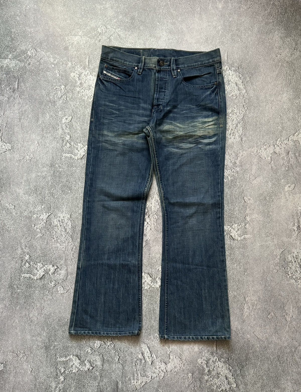 Diesel × Diesel Black Gold Diesel 34 flared denim pant trouser Jean chino distressed Size US 34 / EU 50 - 6 Thumbnail
