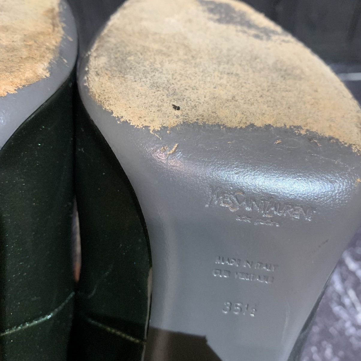 Yves Saint Laurent Yves Saint Laurent Amazing Green Women’s Heels size 35.5 Size US 5.5 / IT 35.5 - 12 Thumbnail