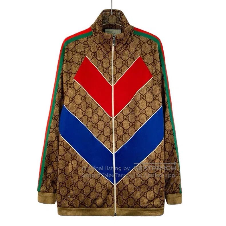 Gucci Gucci Colour block striped logo jacquard full print stand- Size US XS / EU 42 / 0 - 1 Thumbnail