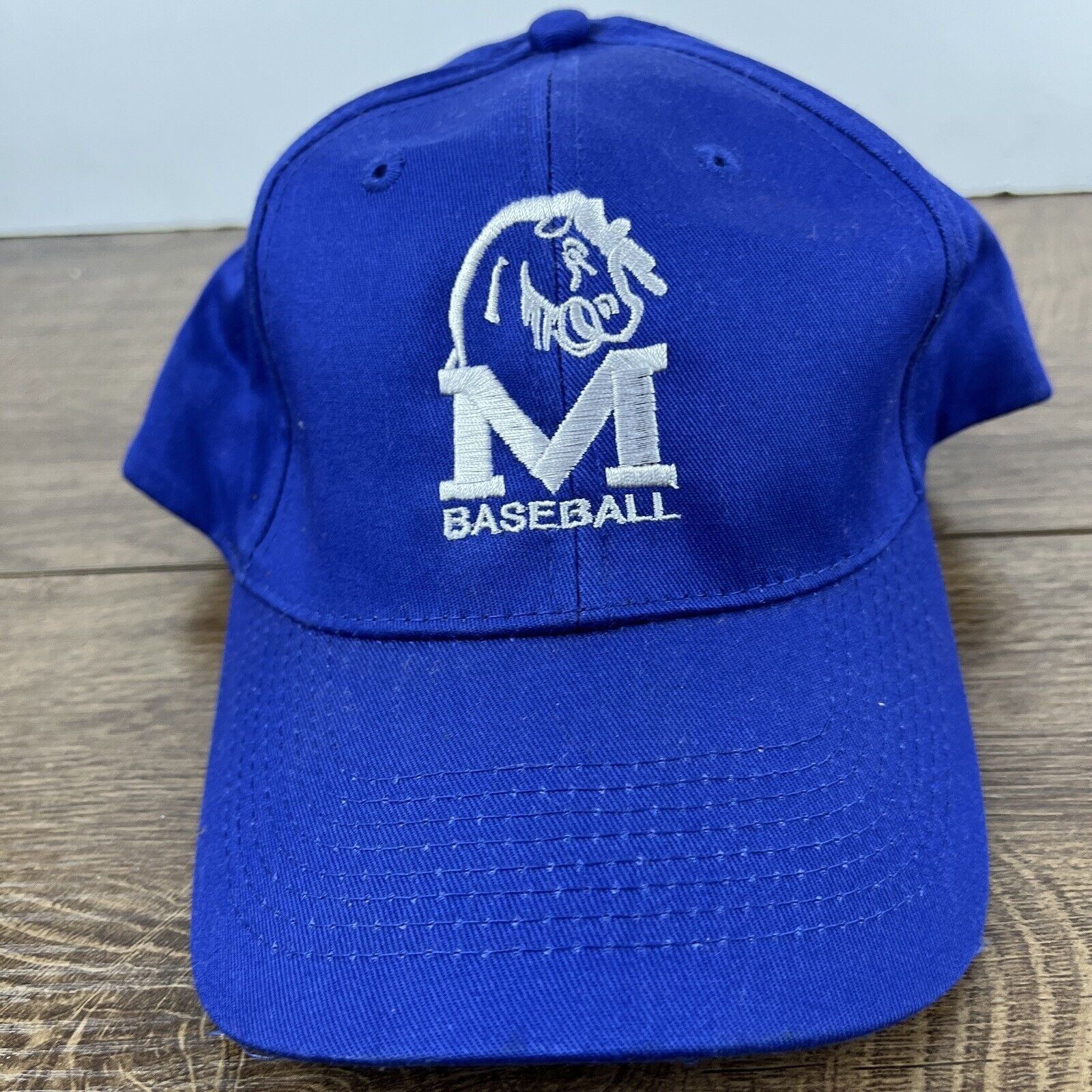 Other Mustangs Baseball Hat Blue Mustangs Hat Adjustable Blue Adul Size ONE SIZE - 6 Thumbnail