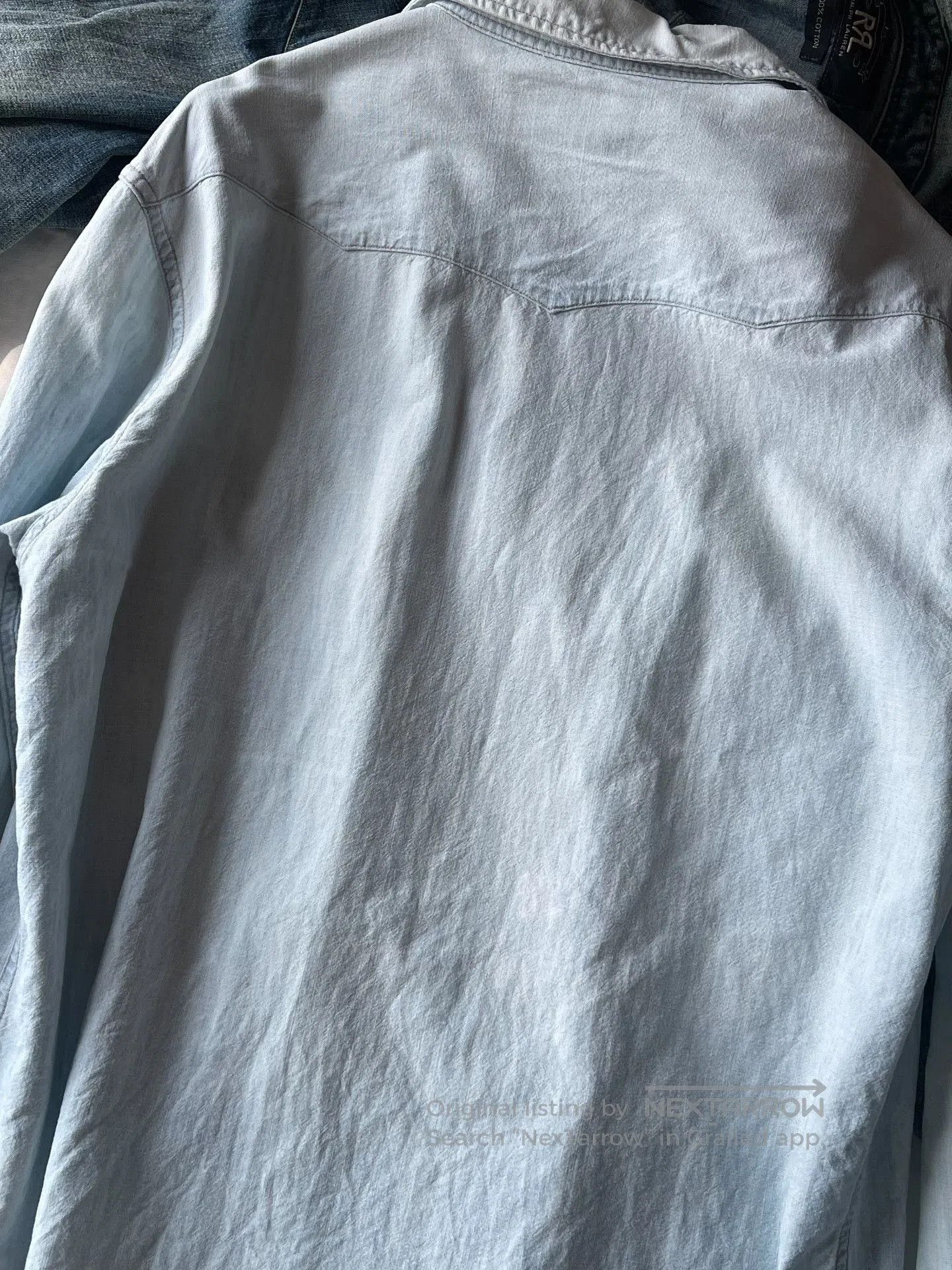 RRL Ralph Lauren RRL Washed Blue Shirt. Size US S / EU 44-46 / 1 - 6 Thumbnail