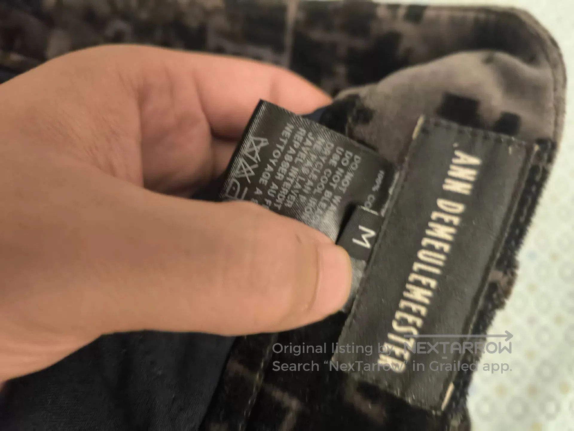 Ann Demeulemeester Ann Demeulemeester Black Flocked Slit Cropped Pants. Size 26" / US 2 / IT 38 - 5 Thumbnail