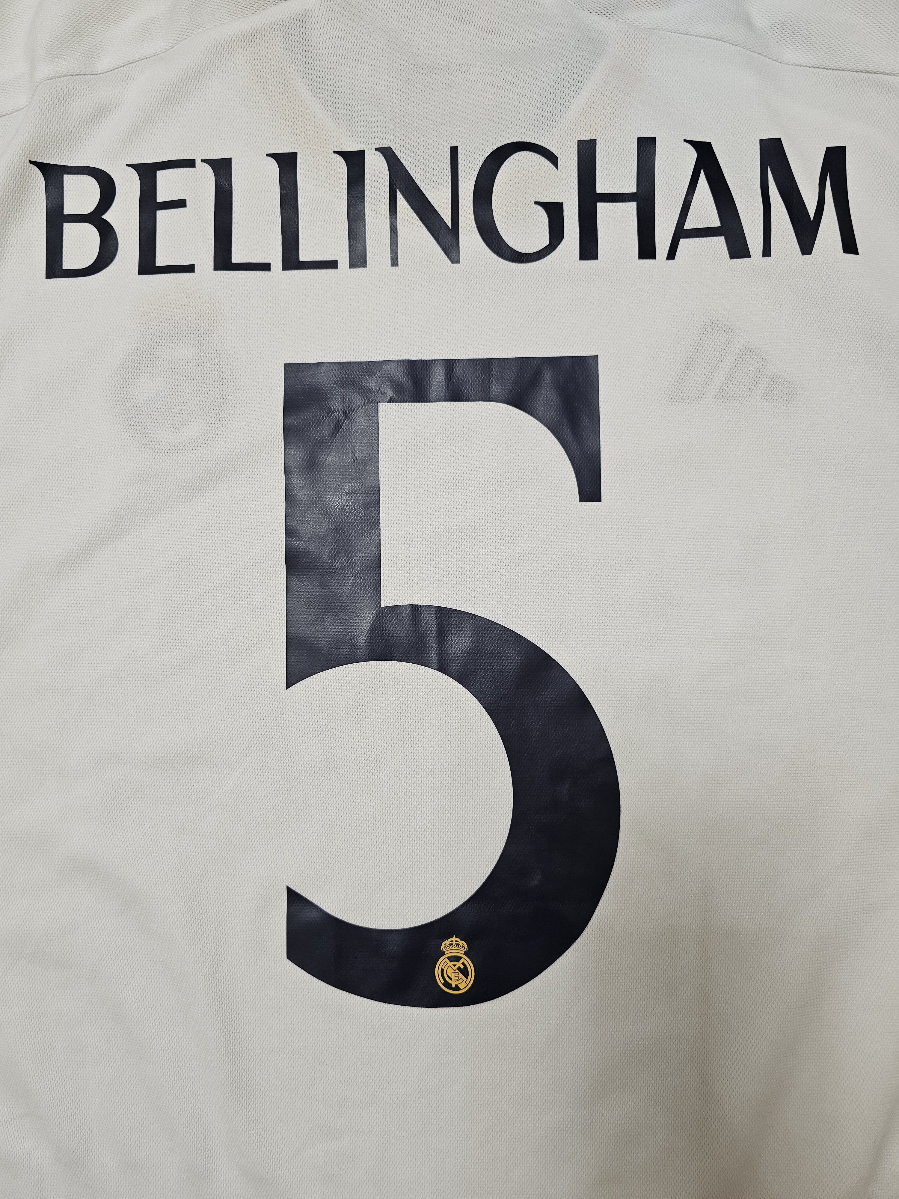 Adidas REAL MADRID 2023 2024 HOME BELLINGHAM FOOTBALL SOCCER JERSEY Size US XXL / EU 58 / 5 - 6 Thumbnail