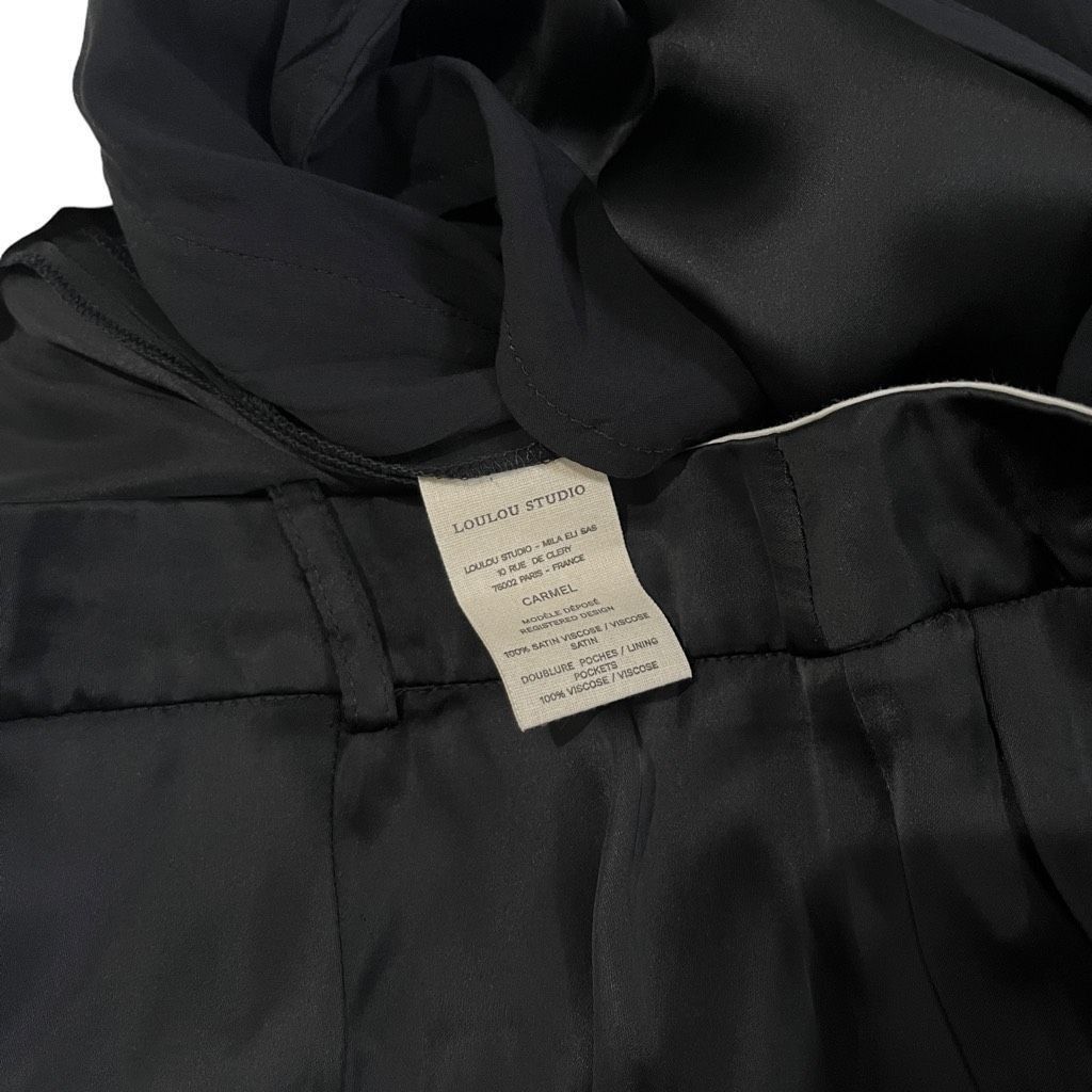 Loulou de Saison Loulou Studio Carmel Cargo Wide Leg Pant in Black Size 27" / US 4 / IT 40 - 6 Thumbnail
