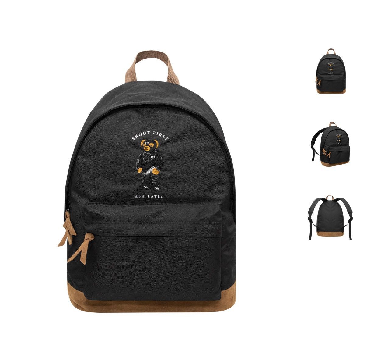 Fuck The Population FTP Bear Backpack Size ONE SIZE - 3 Thumbnail