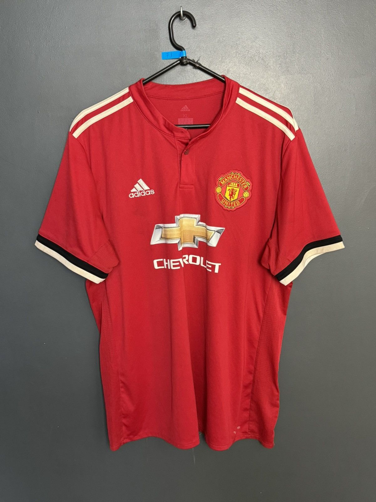 Adidas Manchester United 17/18 Home Football Jersey T-Shirt Size US XL / EU 56 / 4 - 1 Thumbnail