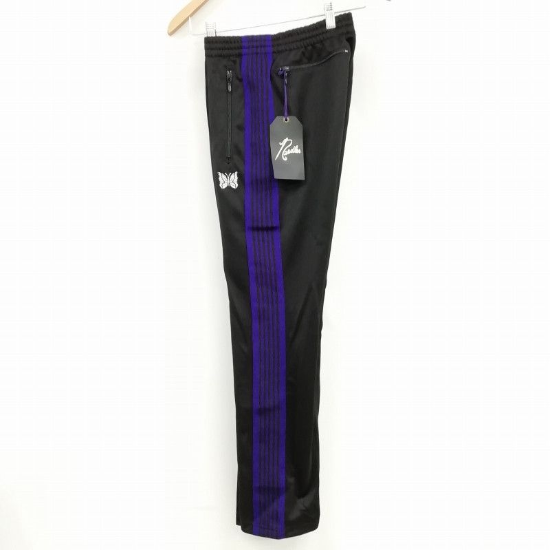 Needles Sweat Pants Narrow Track Tape Logo Black Size US 35 - 3 Thumbnail