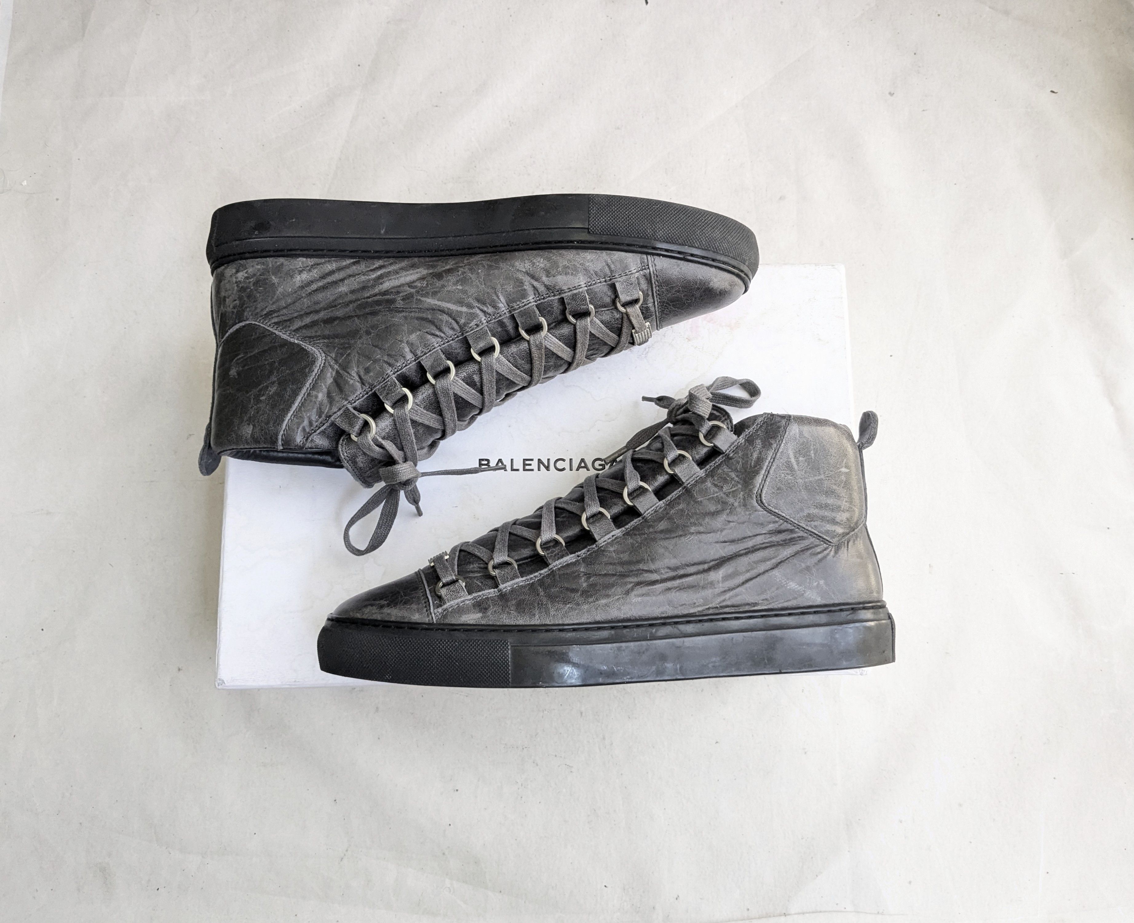 Athletic Shoes Balenciaga High Top Silver Balenciaga Paris