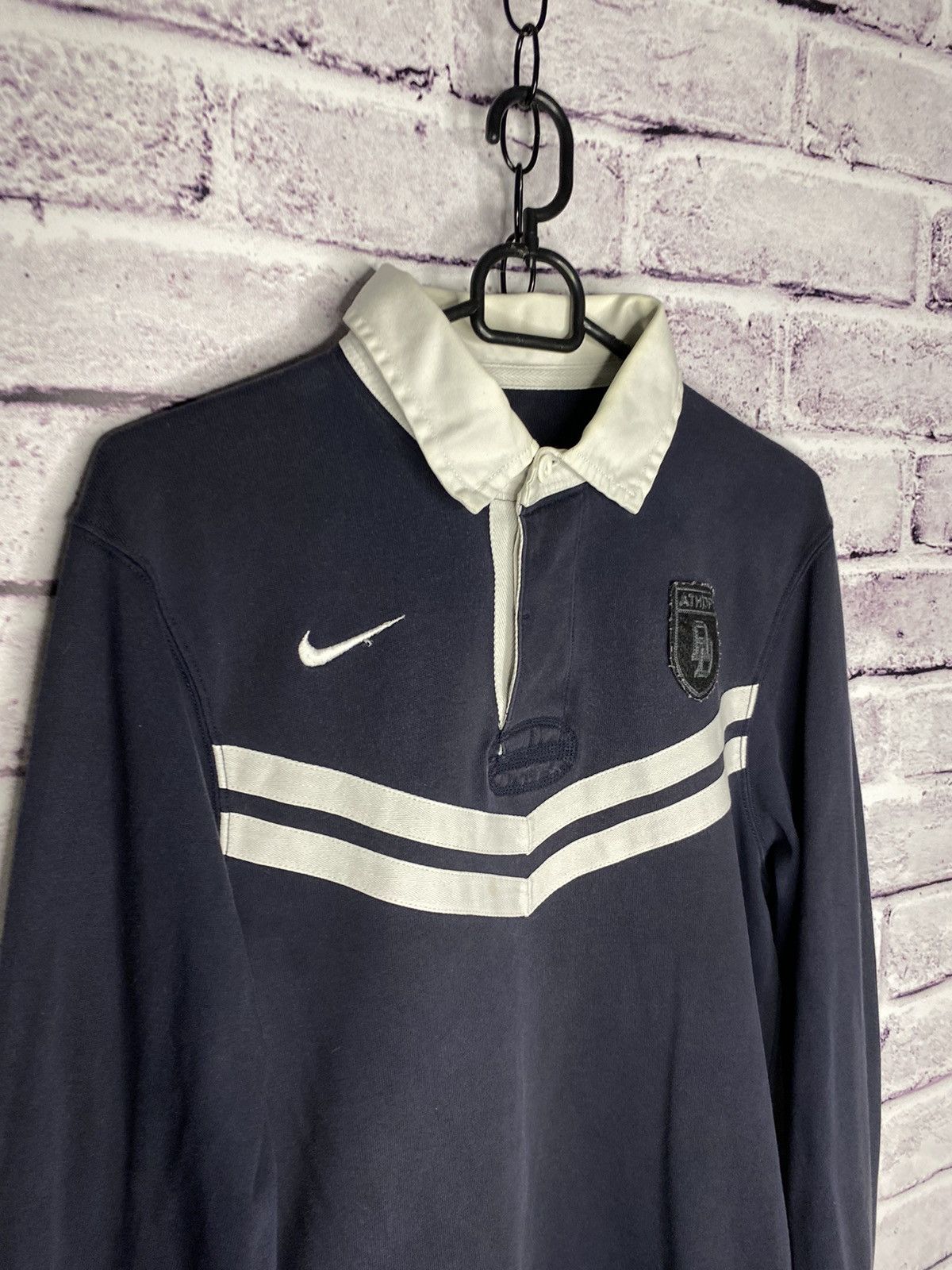 Nike MENS Vintage Nike Adept Rugby Jersey Small Swoosh Logo Size US S / EU 44-46 / 1 - 2 Thumbnail
