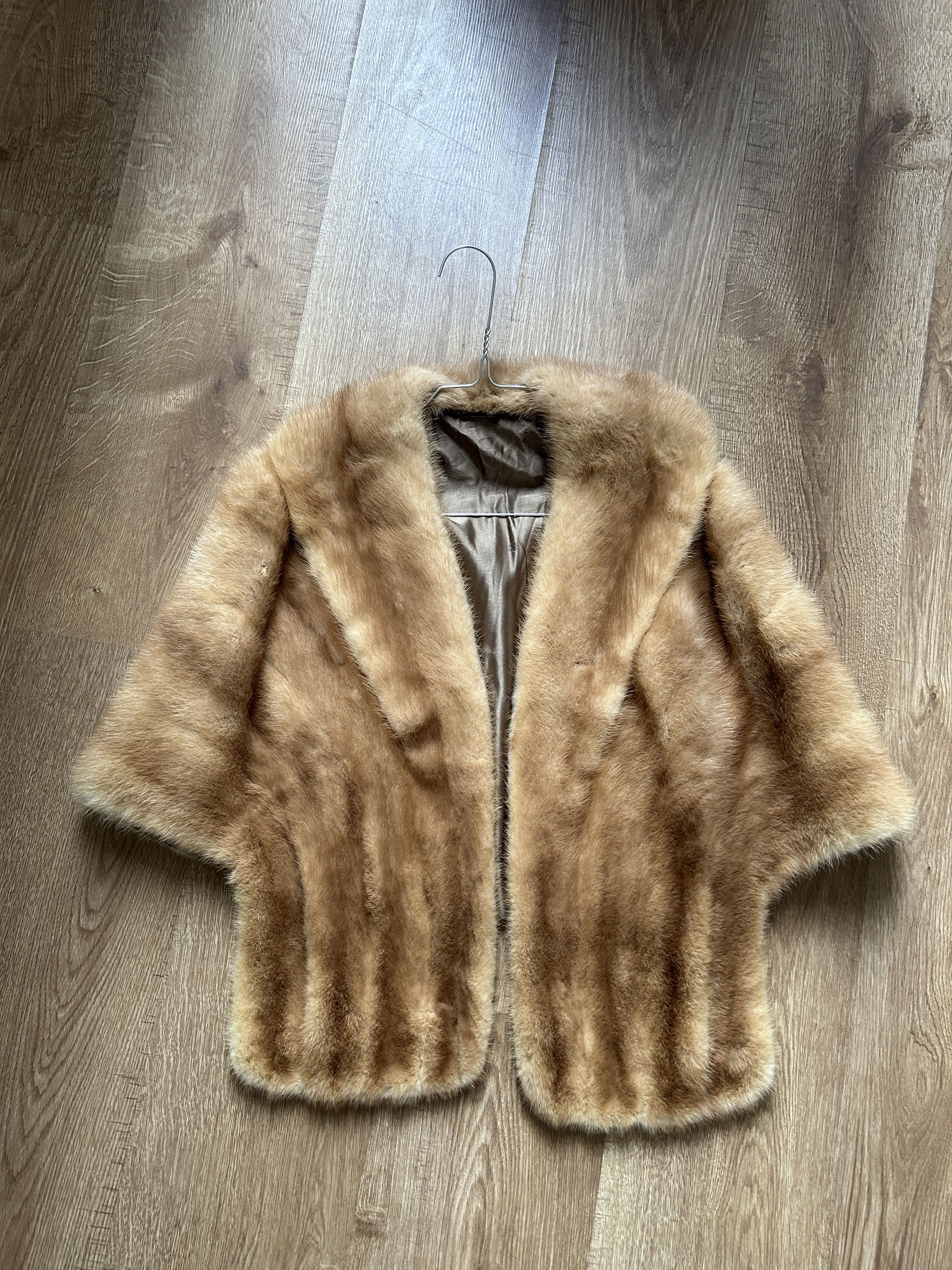 Other Vintage Rabbit Fur Cape Coat – Rare Russian Export Size M / US 6-8 / IT 42-44 - 1 Thumbnail