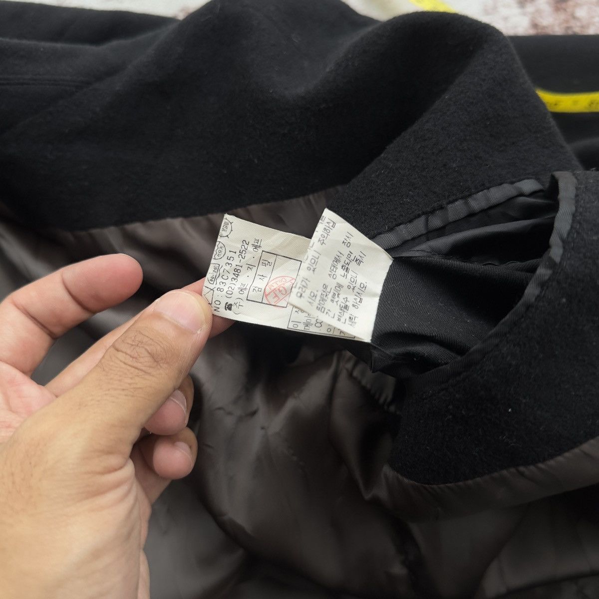 C.P. Company VINTAGE C.P. COMPANY BLACK WOOL OVERCOAT VERY RARE Size US XXL / EU 58 / 5 - 13 Thumbnail
