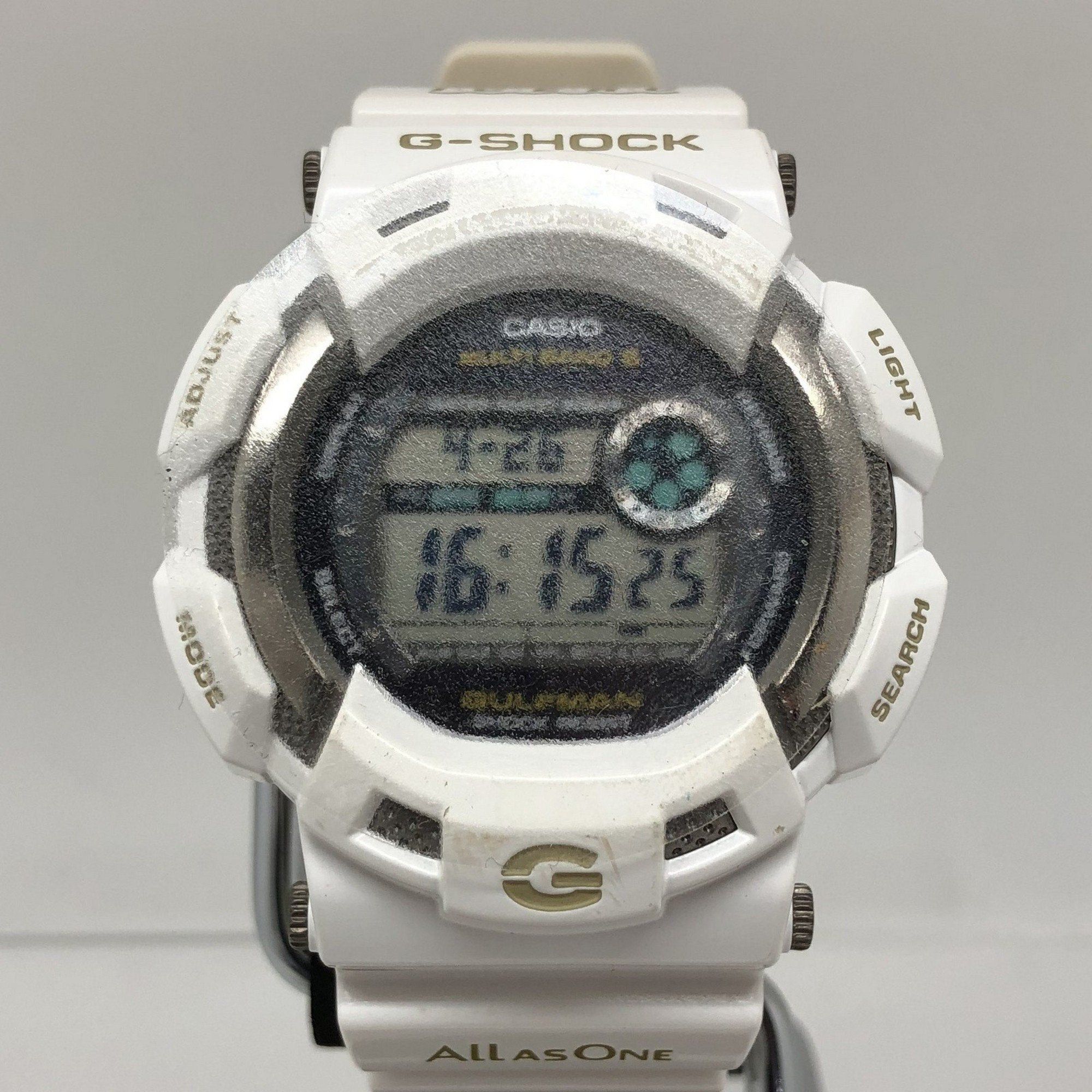 image of Casiog-Shock Watch Gw-9100K-7 Gulfman Irukuji 2007 Dolphin Whale Radio Solar Tough White Men's Miku