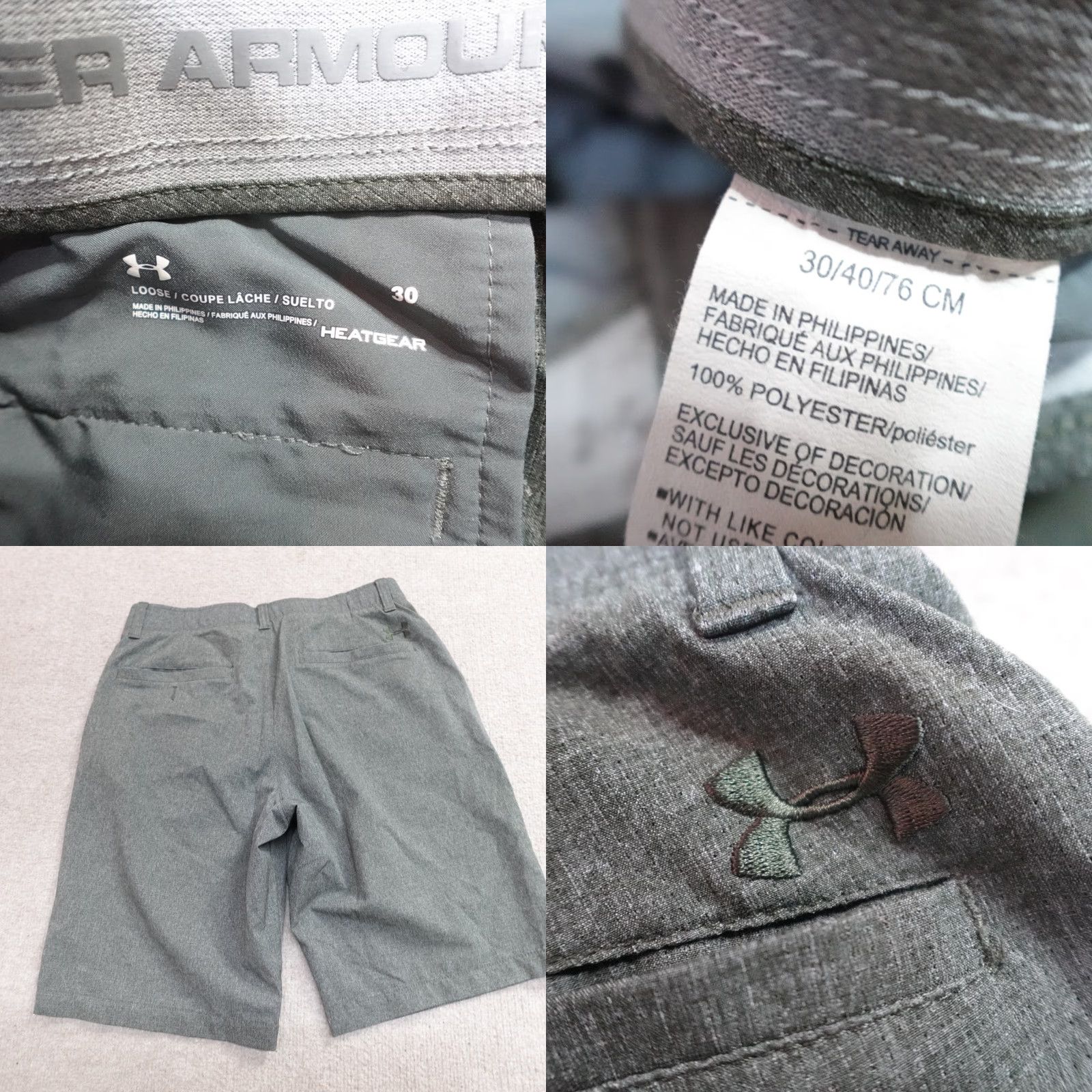 Under Armour Under Armour Shorts 30 Green Heather Solid Golf Performance 10" Inseam 10 in Mens Regular Size 30 Green Heat Gear Athletic Activewear Golf Size US 30 / EU 46 - 8 Thumbnail