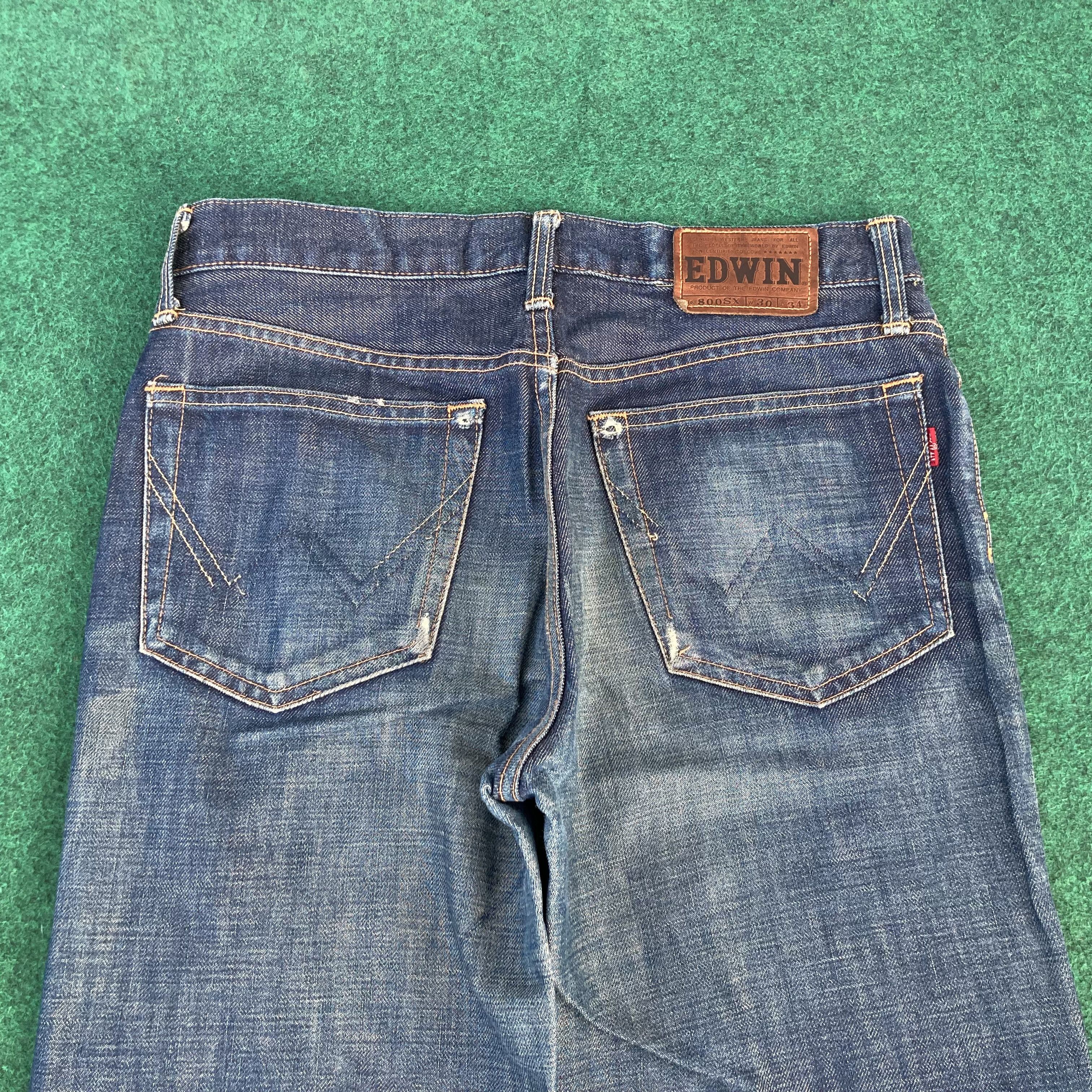 Edwin 29x31.5 Vtg Edwin 800SX Wide Flared Denim Bootcut Jeans Size US 29 - 13 Thumbnail