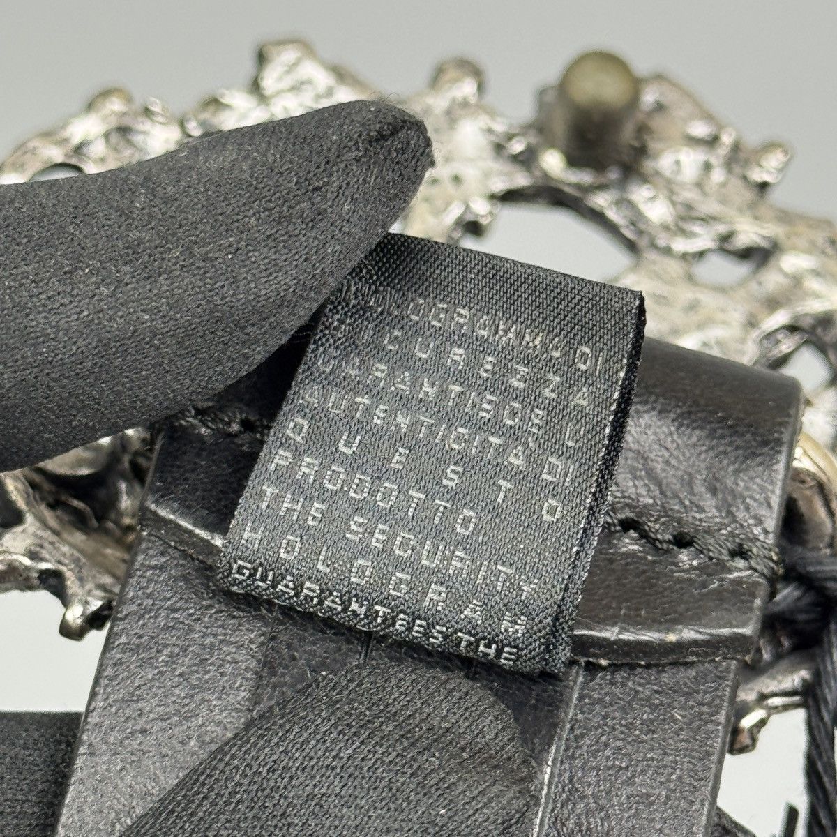 Just Cavalli Just Cavalli - Metal Skull Decorative Buckle Leather Belt Size 28 - 8 Thumbnail