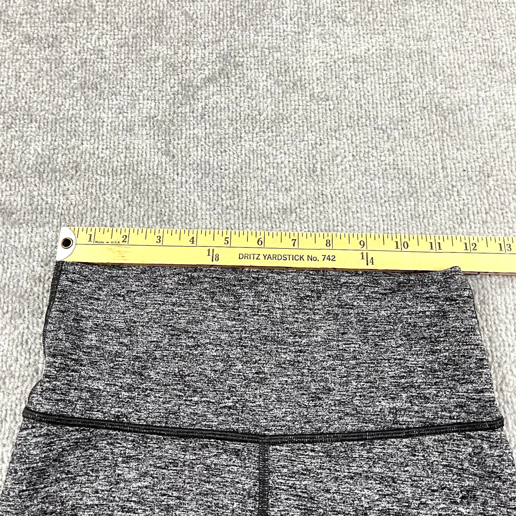 Lululemon LULULEMON Wunder Under Tights Womens Size 6 Ankle Heathered Black Yoga Gym Leggings Size 28" / US 6 / IT 42 - 5 Thumbnail
