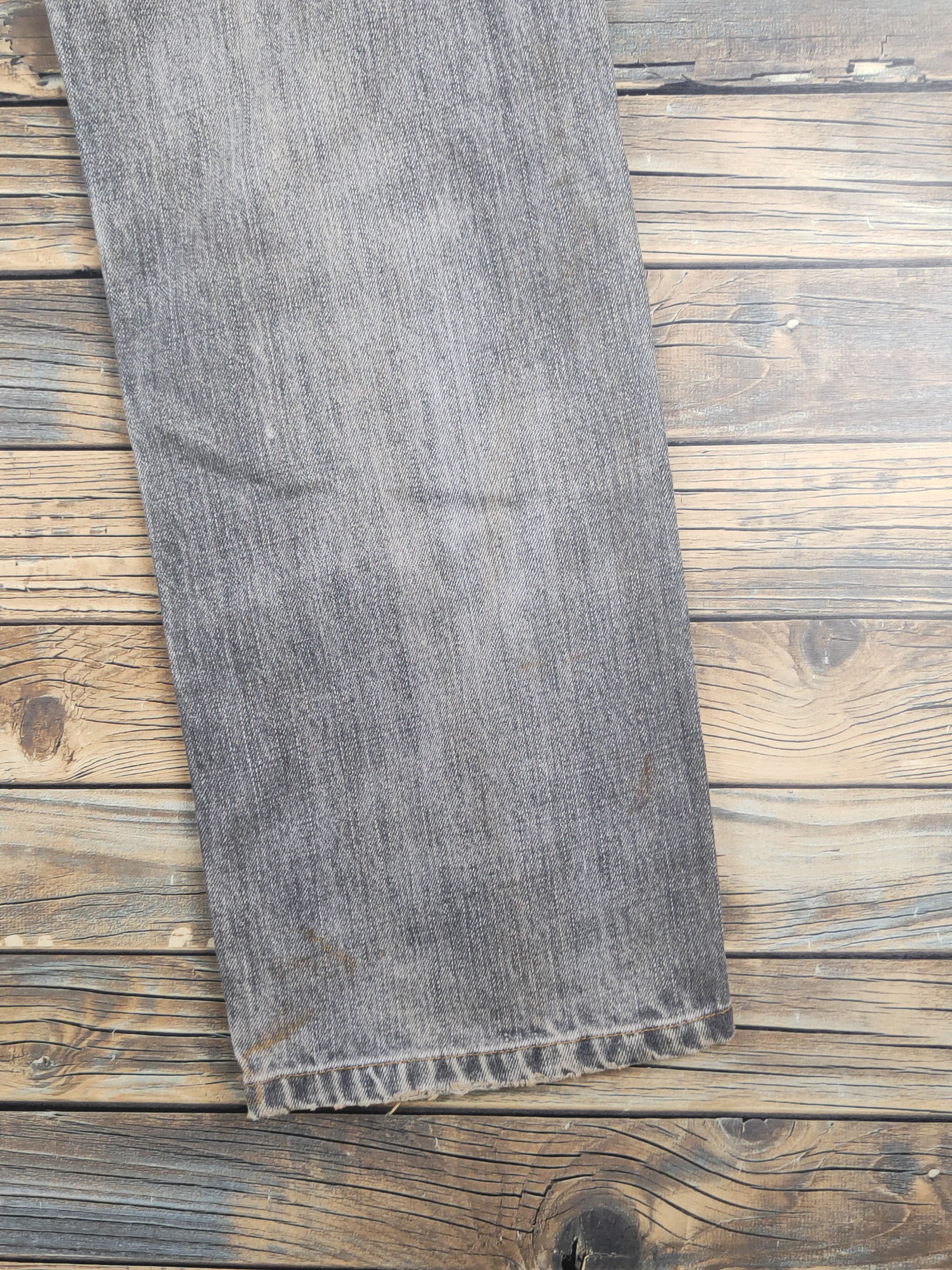 Japanese Brand Uniqlo japan vtg Black Faded Distressed Ripped Jeans #W1608 Size US 29 - 11 Thumbnail