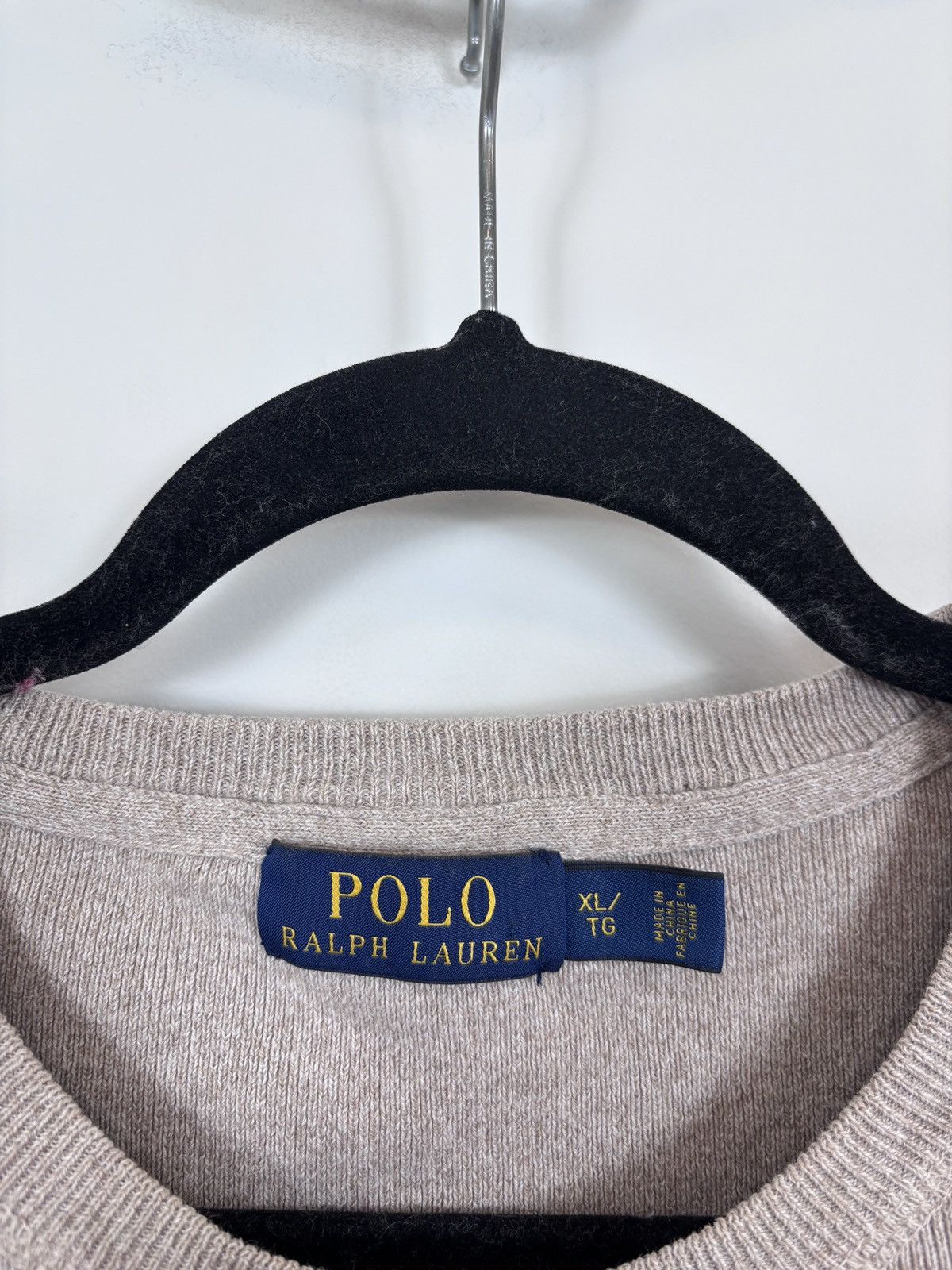 Polo Ralph Lauren Polo Ralph Lauren Men’s Sand Beige Sweater Crewneck Size US XL / EU 56 / 4 - 8 Thumbnail