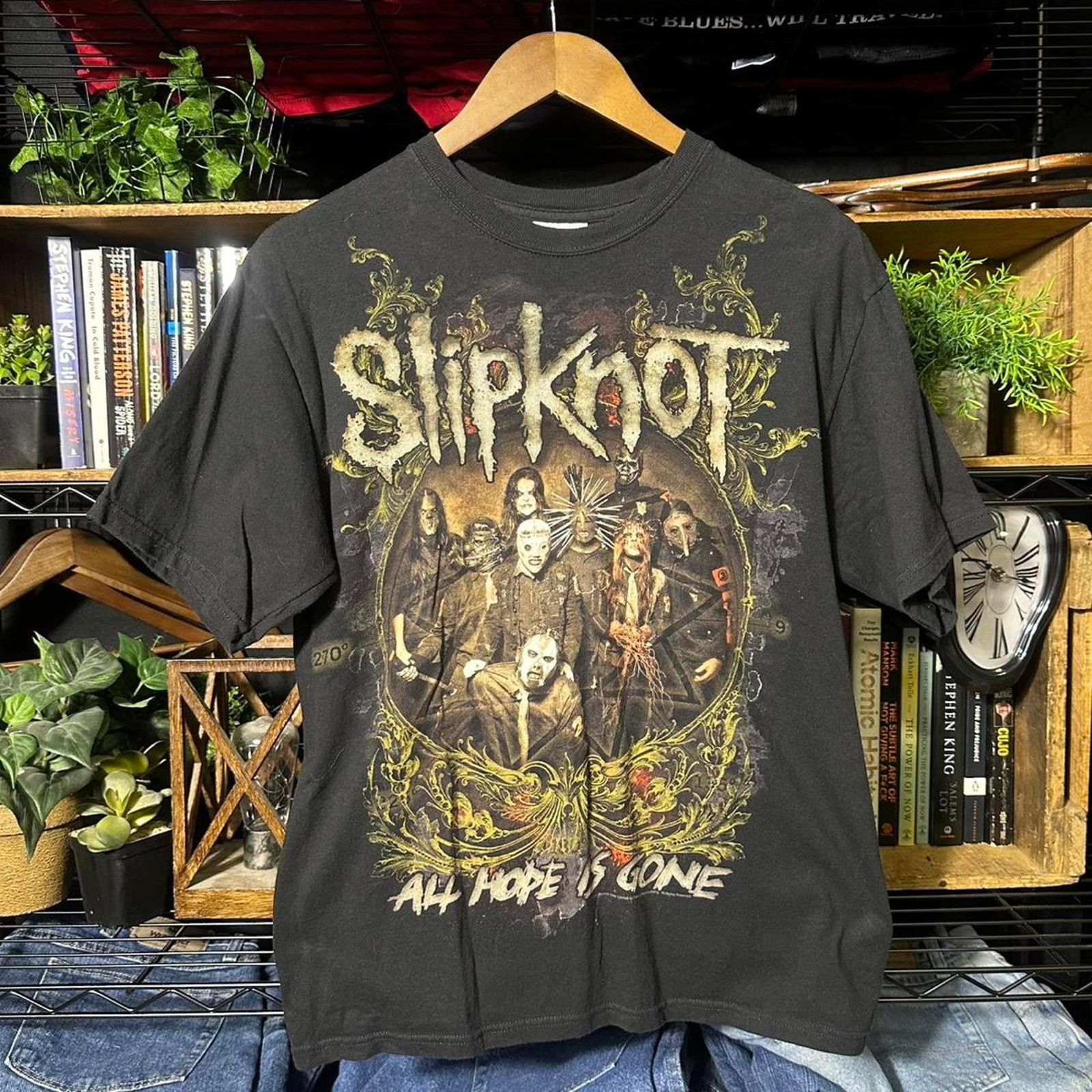 Hanes Vintage Slipknot All Hope Is Gone Tour Shirt Metal Band Tee Size US M / EU 48-50 / 2 - 1 Thumbnail