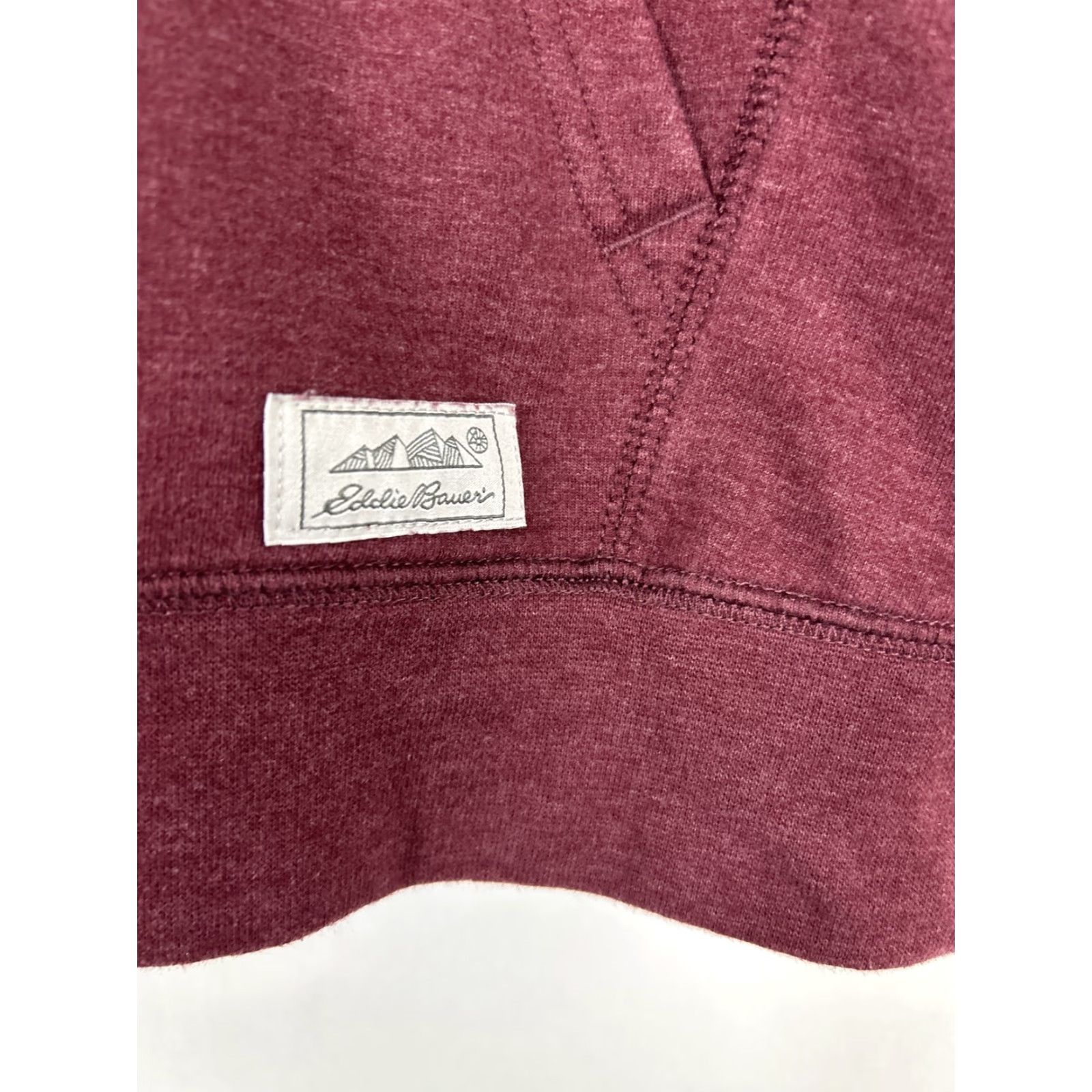Eddie Bauer VINTAGE Eddie Bauer Mens Hoodie Pullover Everyday Cotton Blend Red Maroon M Adult Mens Size US M / EU 48-50 / 2 - 6 Thumbnail