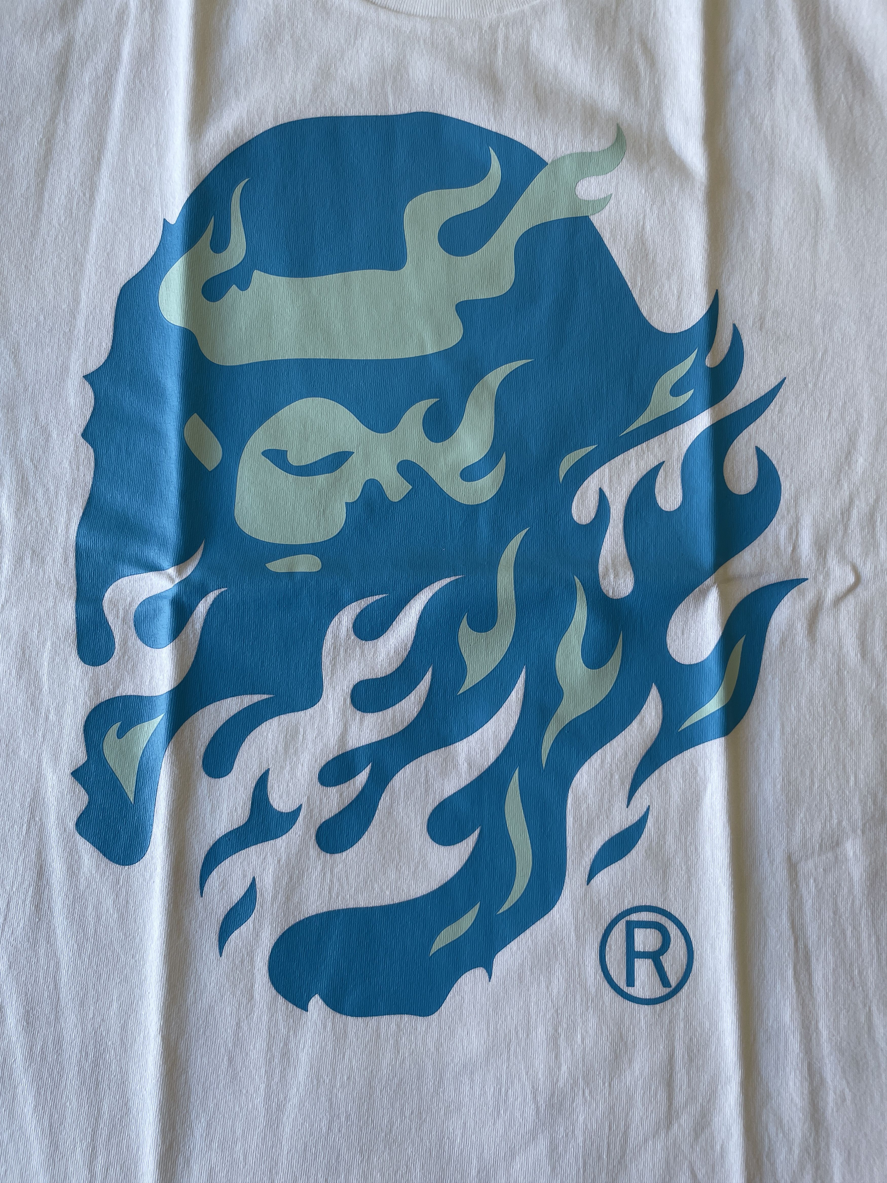 Bape BAPE FLAME APE HEAD TEE Size US L / EU 52-54 / 3 - 3 Thumbnail