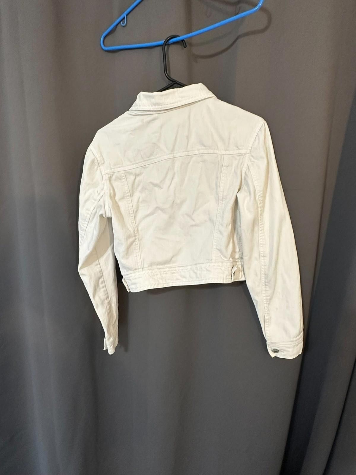 Mossimo Mossimo | Women’s M | White Denim Jacket Size M / US 6-8 / IT 42-44 - 7 Thumbnail