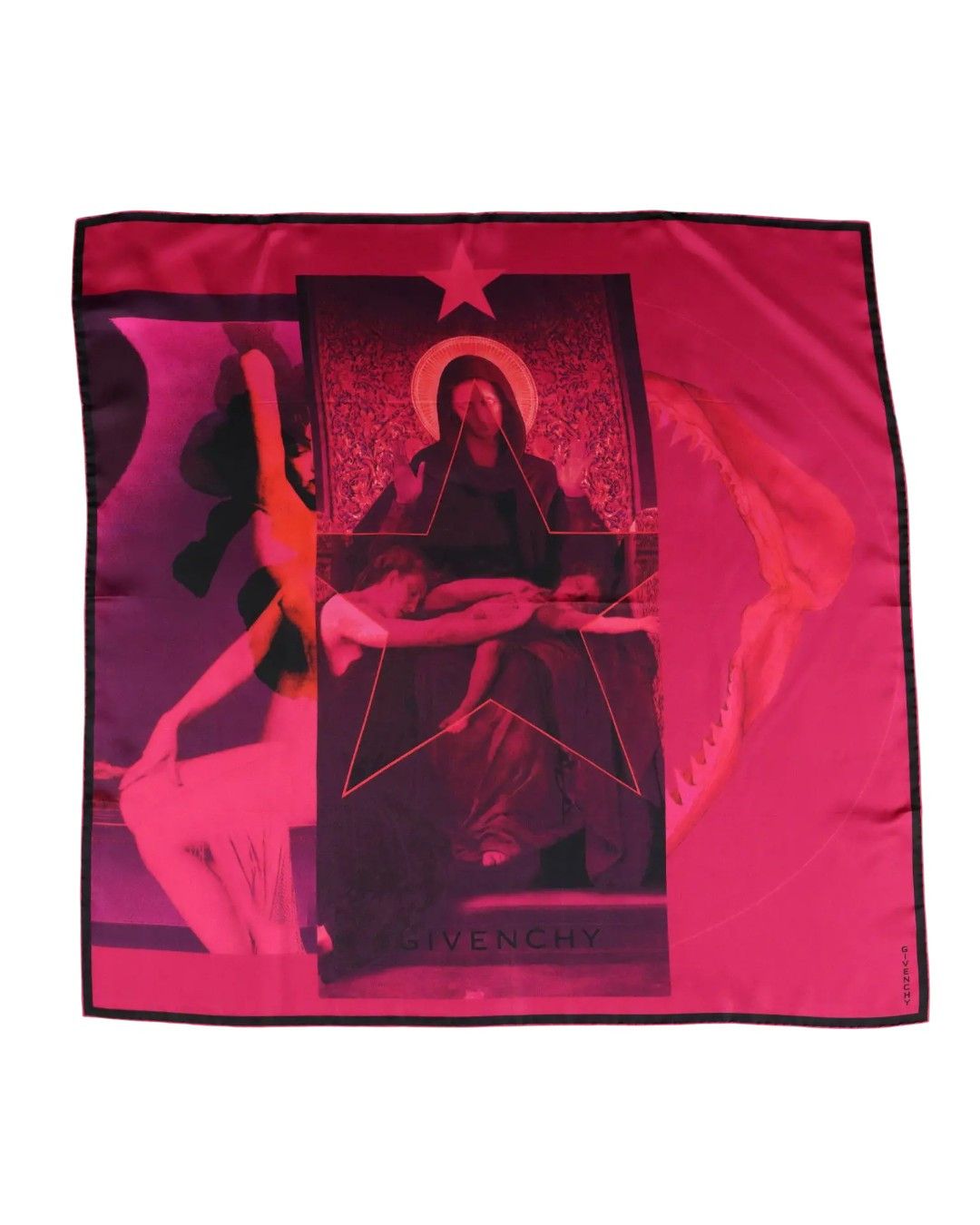 Givenchy RARE S/S 2013 PRINTED SILK SCARF BY RICCARDO TISCI Size ONE SIZE - 1 Thumbnail