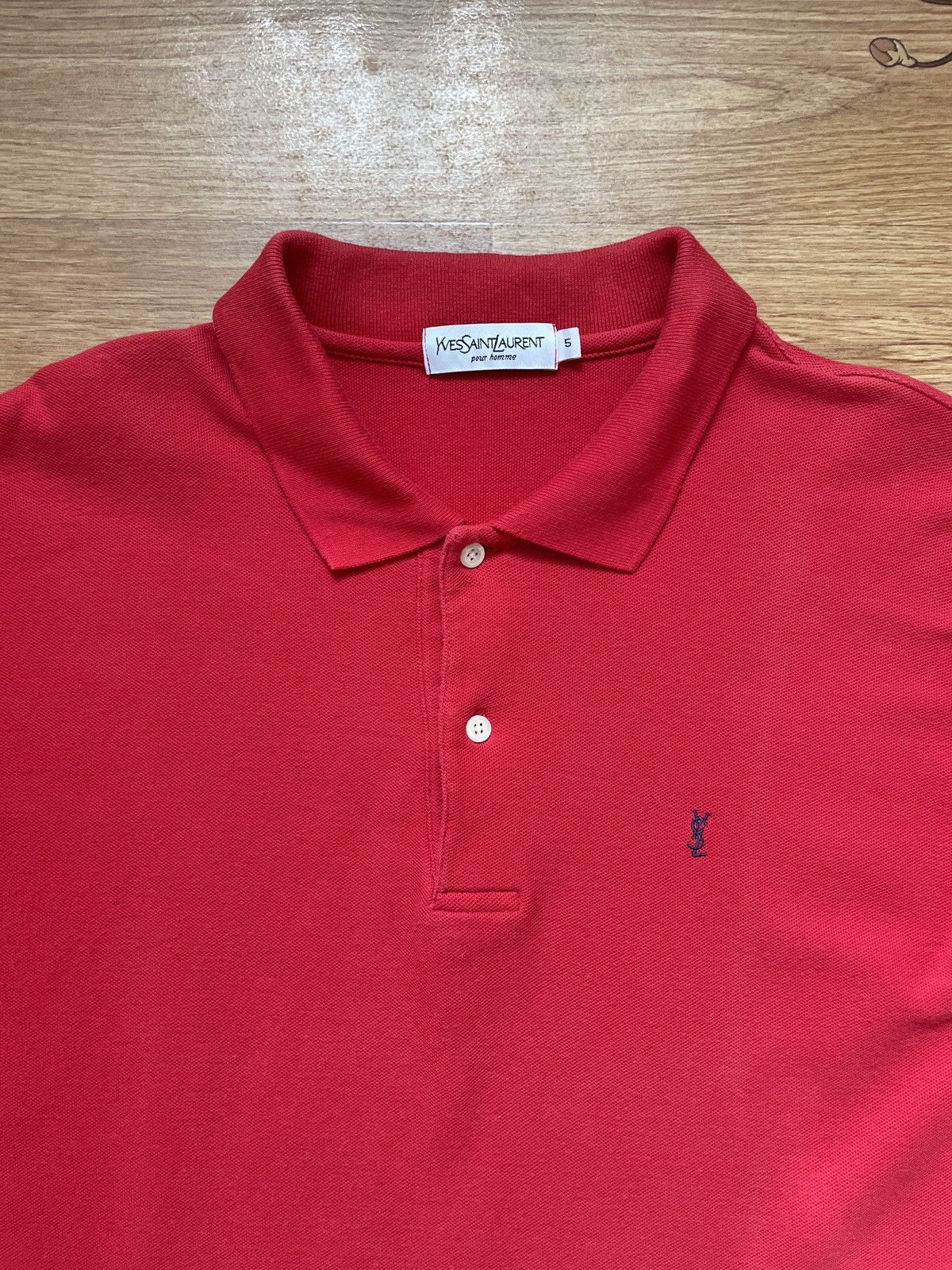 Yves Saint Laurent Vintage Yves Saint Laurent Men’s Red Polo T Shirt Size US XL / EU 56 / 4 - 6 Thumbnail