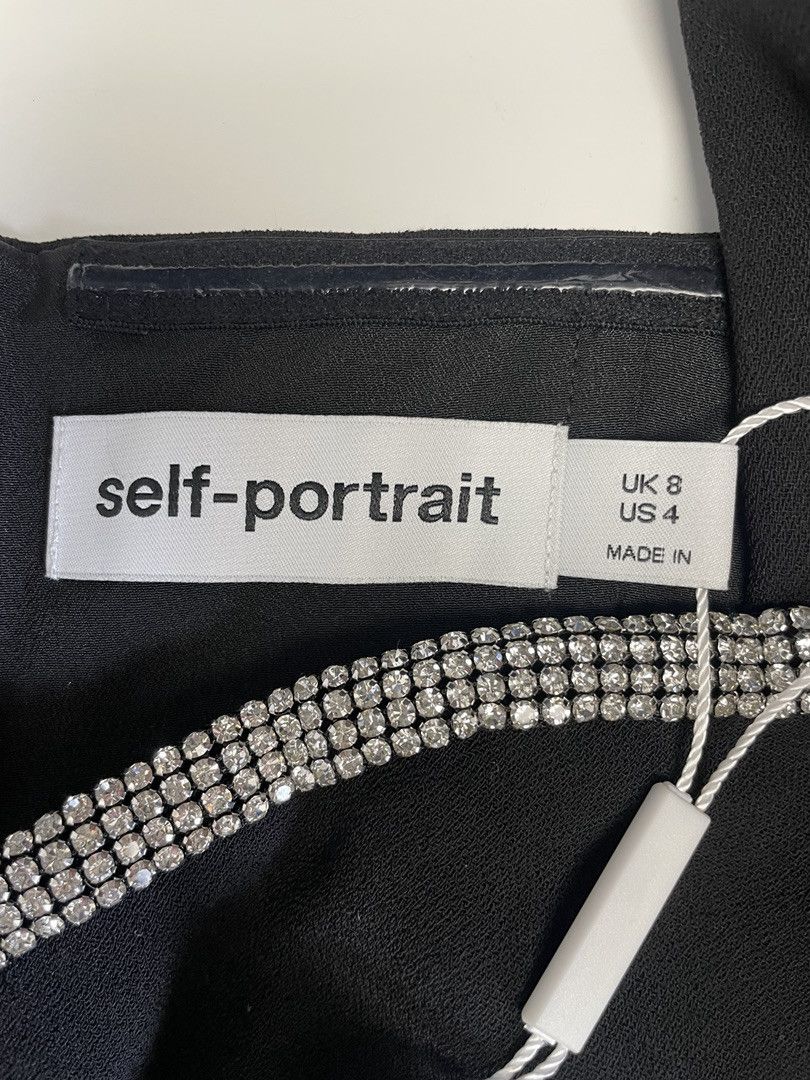 Self-Portrait SELF PORTRAIT Bow-Detail Mini Dress Size S / US 4 / IT 40 - 8 Thumbnail