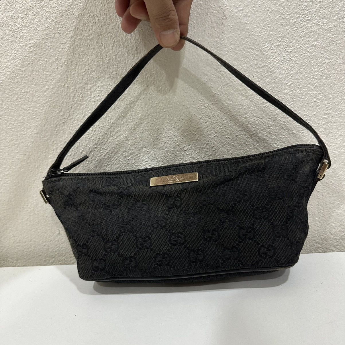 Gucci GUCCI GG BOAT CANVAS MONOGRAM POCHETTE BAG 10 Size ONE SIZE - 2 Thumbnail