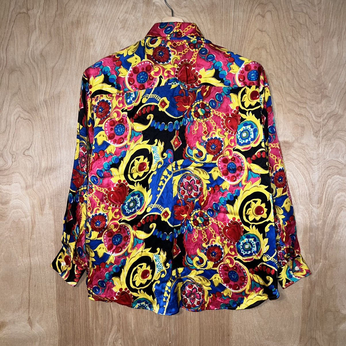 Guess × Vintage VINTAGE GUESS BY GEORGES MARCIANO SILK USA DESIGNER SHIRT Size M / US 6-8 / IT 42-44 - 5 Thumbnail