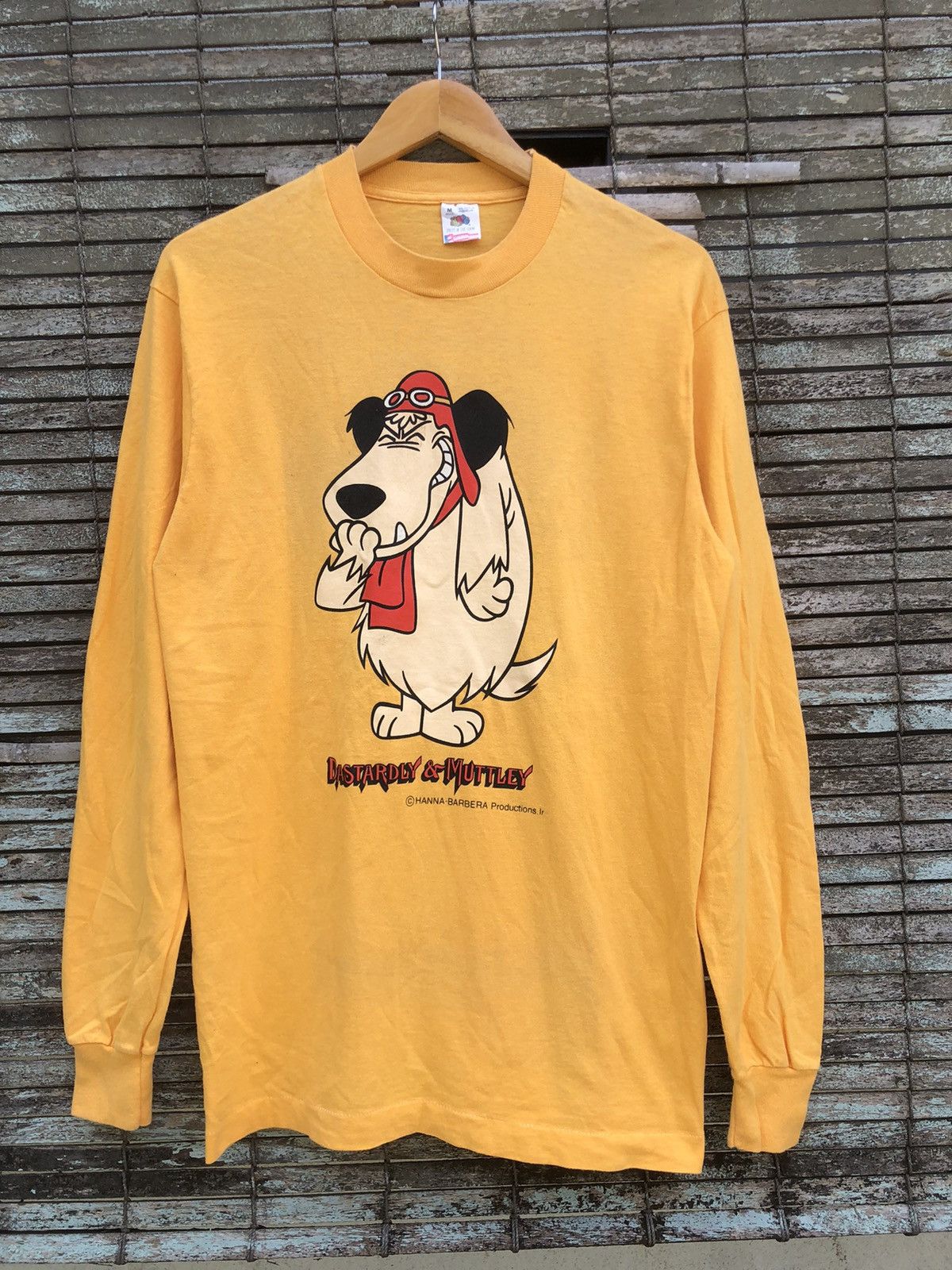 Vintage Vintage 70s Dastardly & Muttley Cartoon Longsleeve Shirt Size US M / EU 48-50 / 2 - 1 Thumbnail