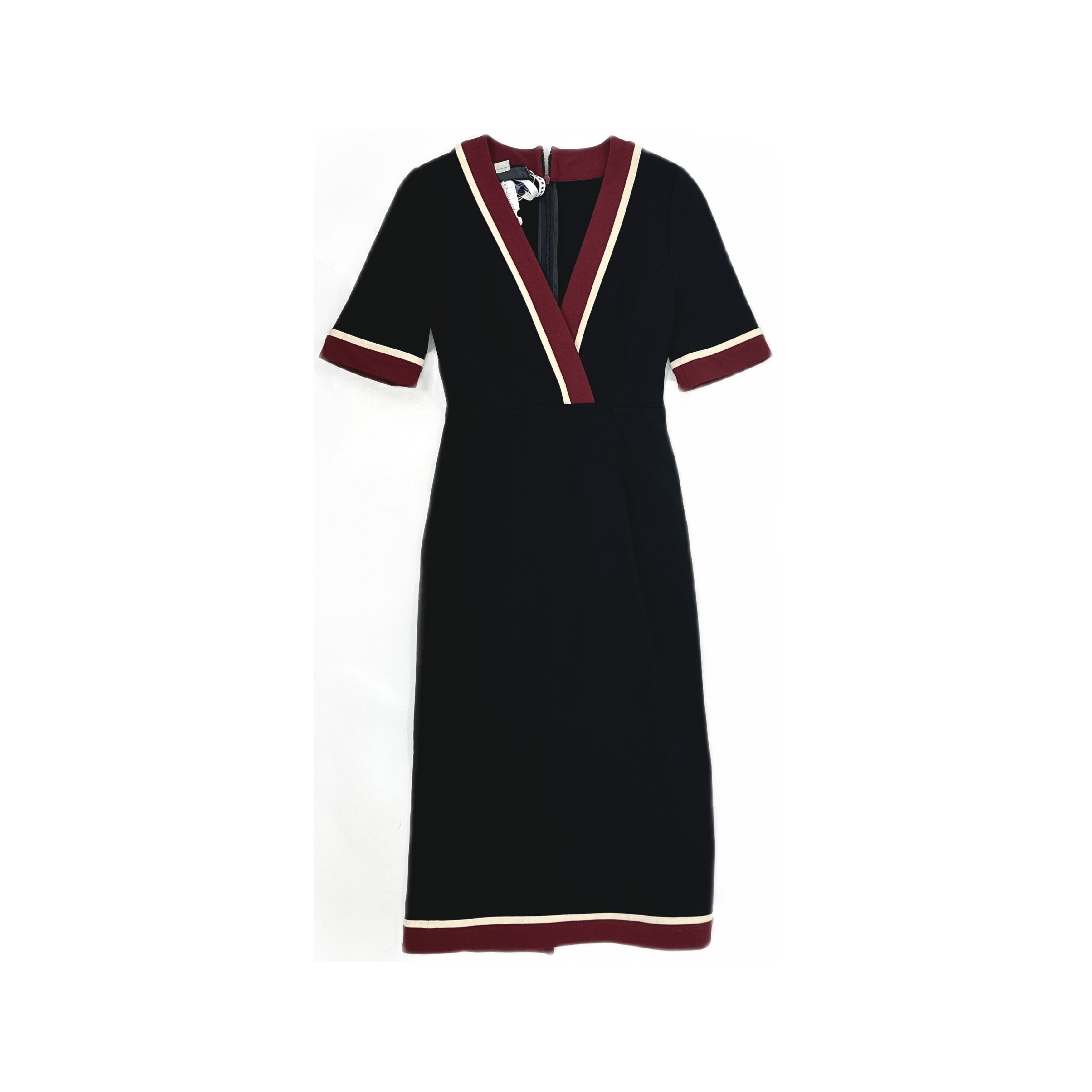 Gucci Gucci Tri-Color Trim Midi Dress Size XS Size XS / US 0-2 / IT 36-38 - 1 Thumbnail