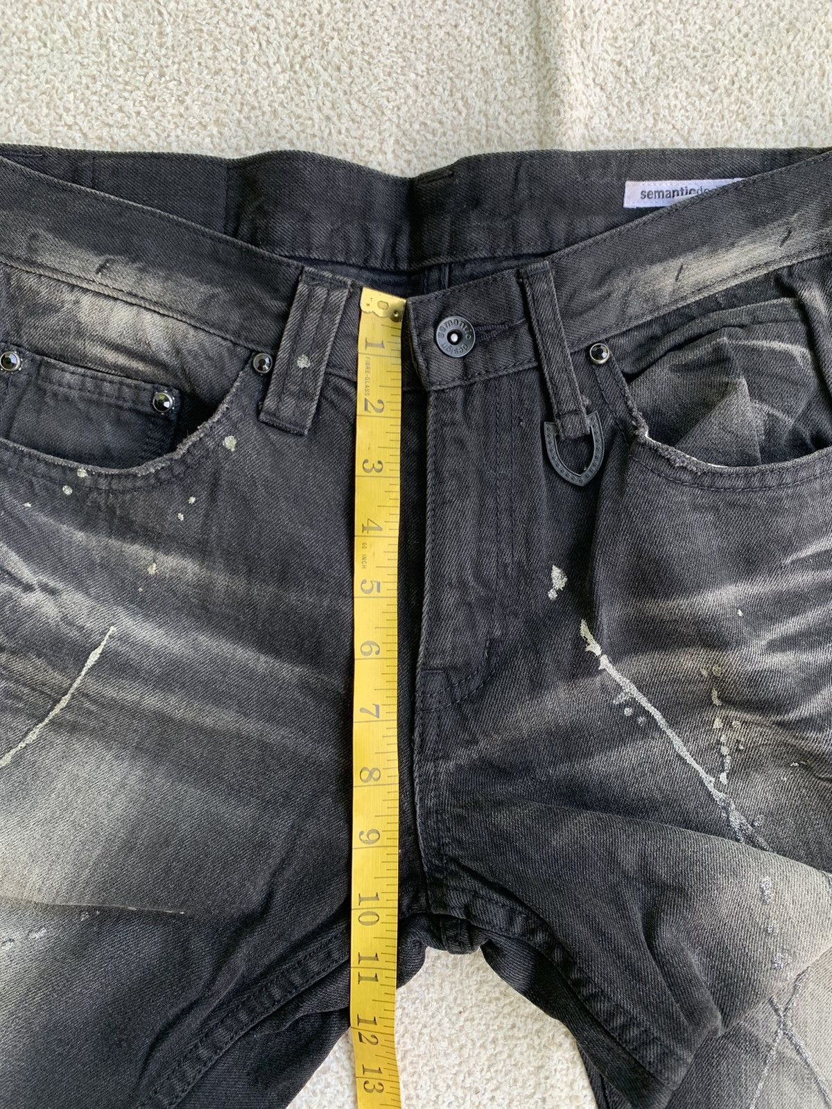 semanticdesign Vtg 00s Semantic Design bootcut jeans Black Fadded Size US 30 / EU 46 - 14 Thumbnail