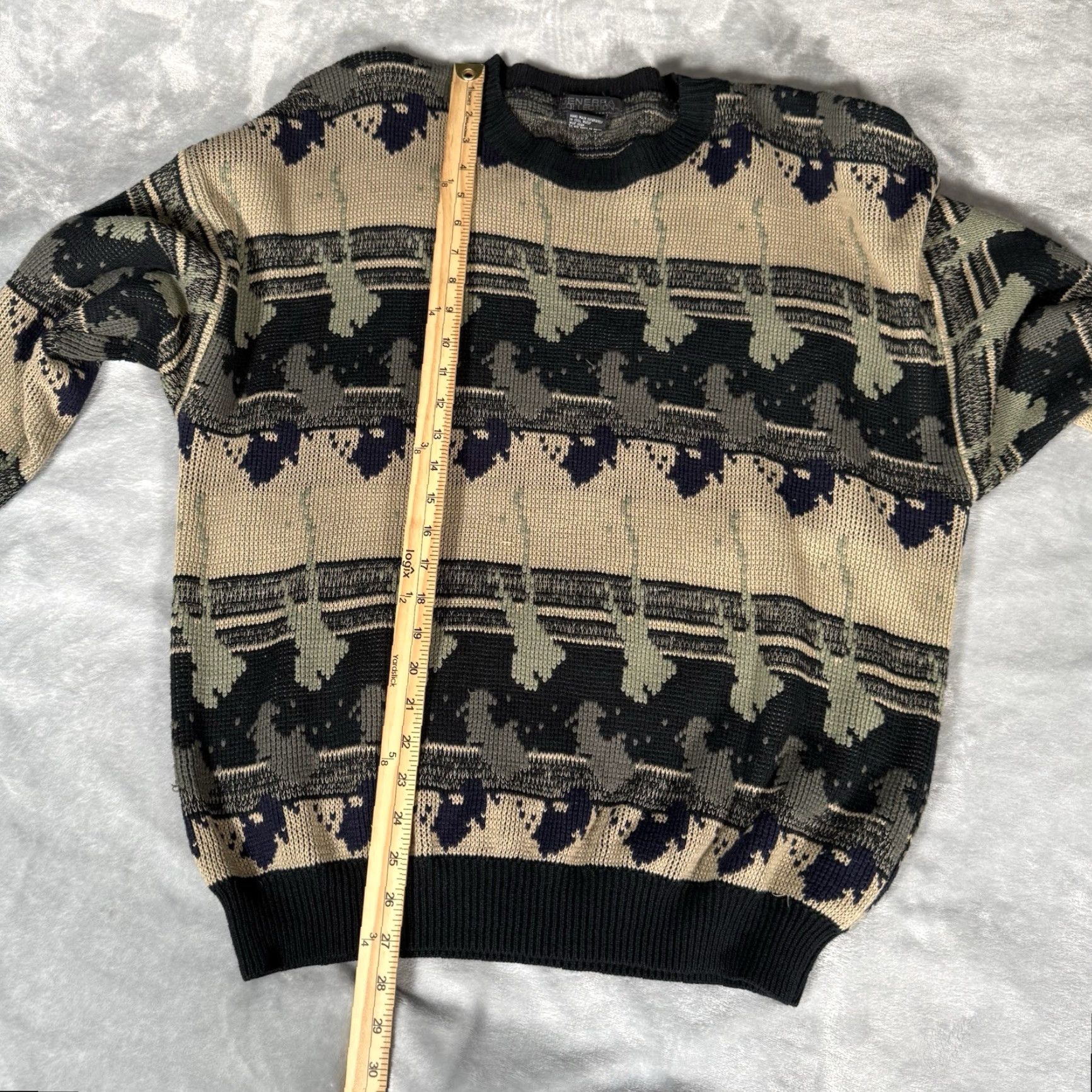 Vintage VINTAGE Generra Collection Sweater Mens XL Acrylic Striped Grandpa Style 90s Size US XL / EU 56 / 4 - 7 Thumbnail