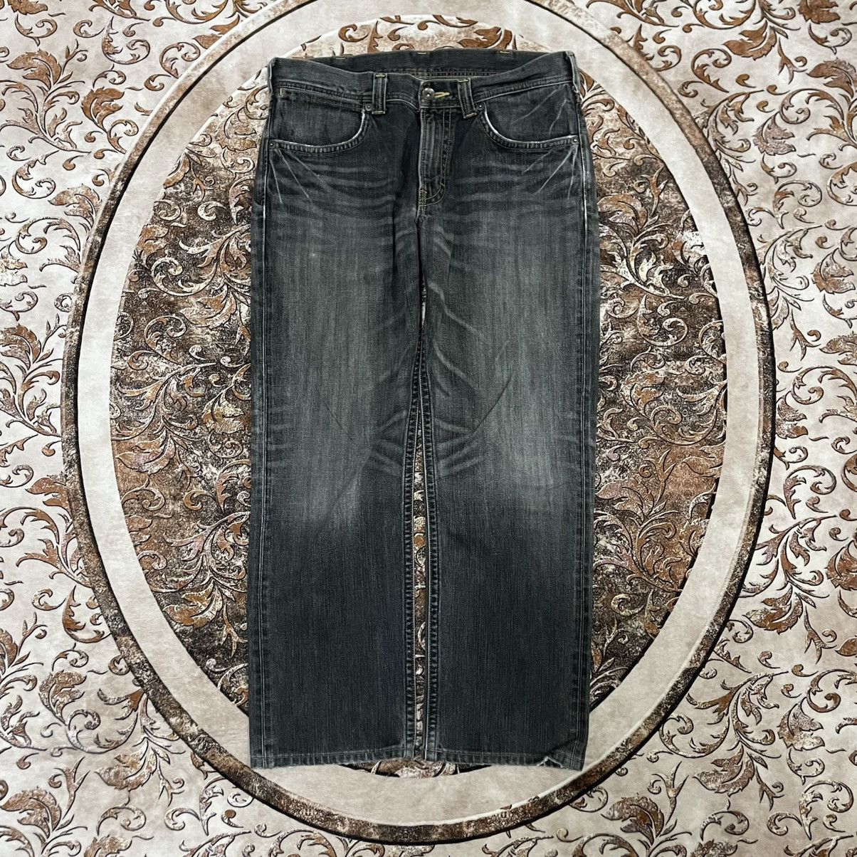 Wrangler 🔥Vintage Wrangler W0903 Stoned Washed Distress Denim Jeans Size US 33 - 1 Thumbnail