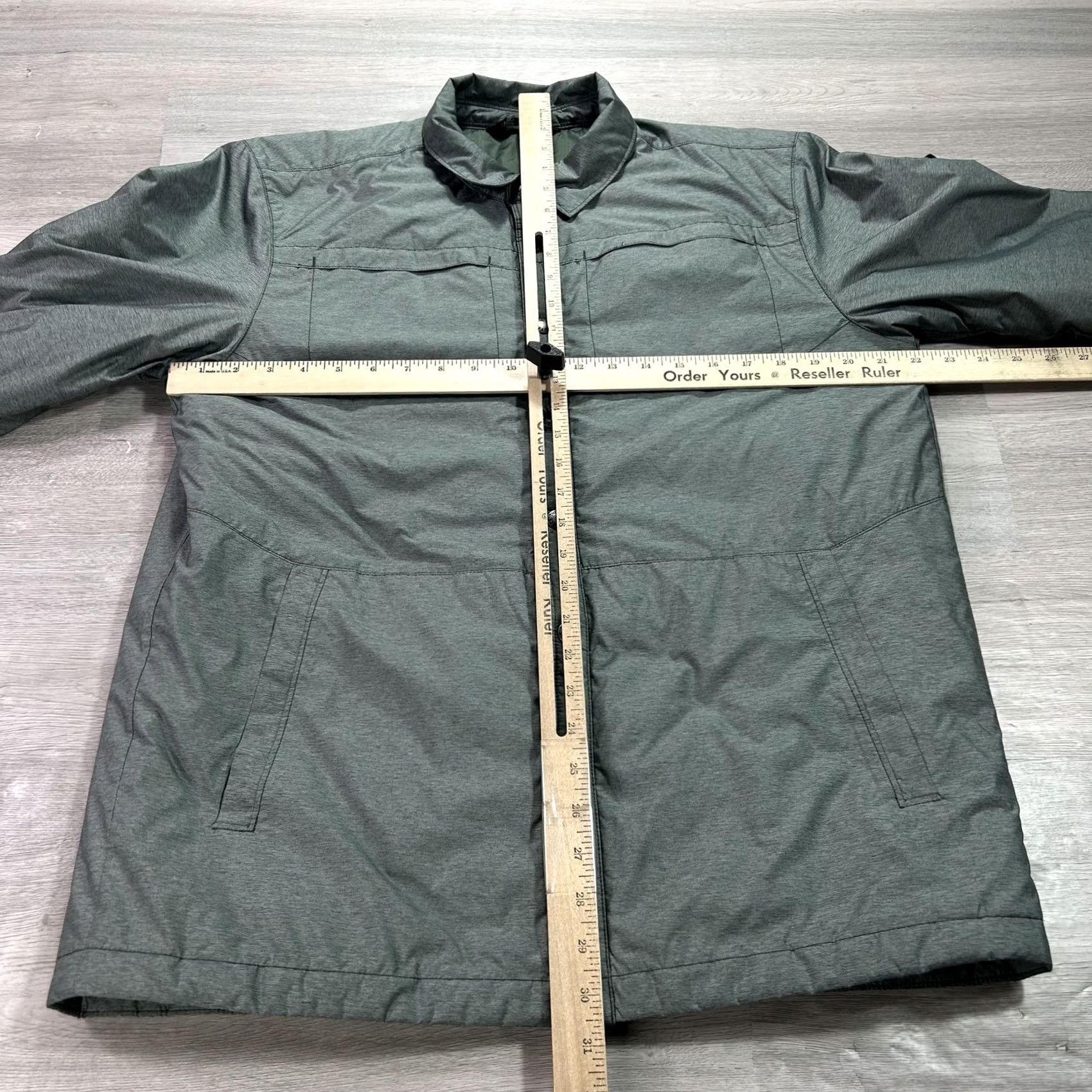 The North Face The North Face Mens Green Quilted Insulated Snap Front Shacket Jacket Regular Medium Color Green Mens Size US M / EU 48-50 / 2 - 7 Thumbnail