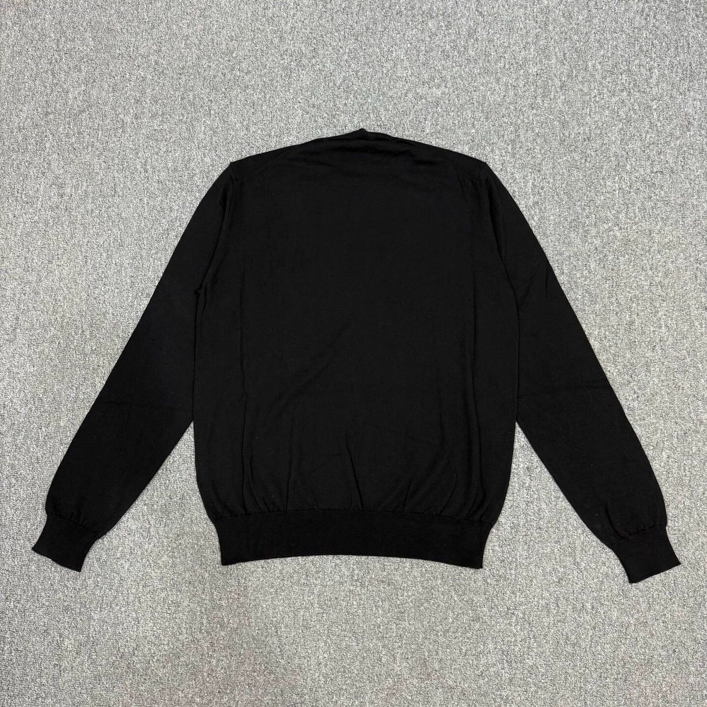 Prada Prada 24FW Black Long Sleeve Sweatshirt 48/50 NWT Size US M / EU 48-50 / 2 - 3 Thumbnail