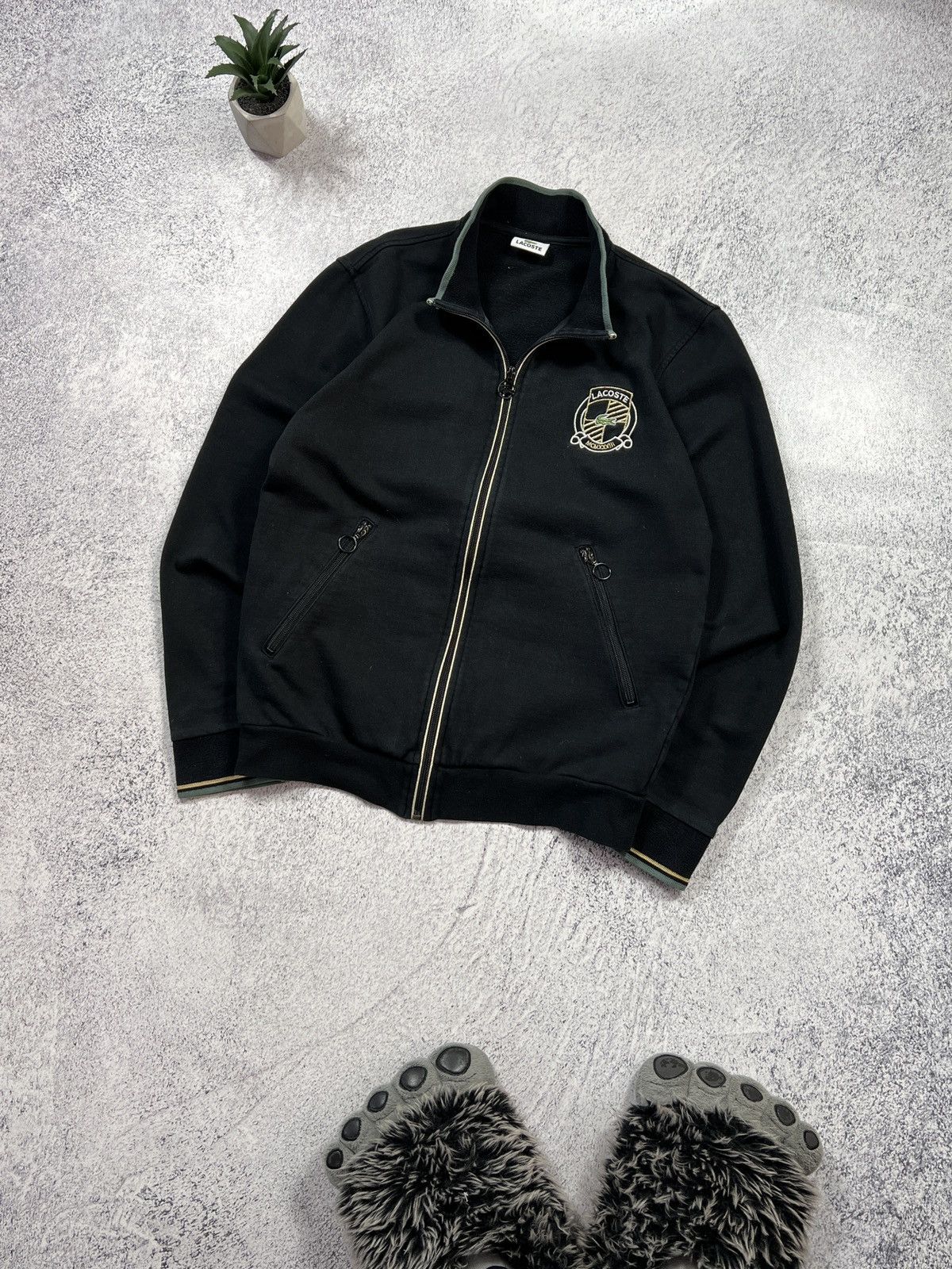 Lacoste × Vintage Vintage Lacoste Zip Up Jacket Size US S / EU 44-46 / 1 - 1 Thumbnail